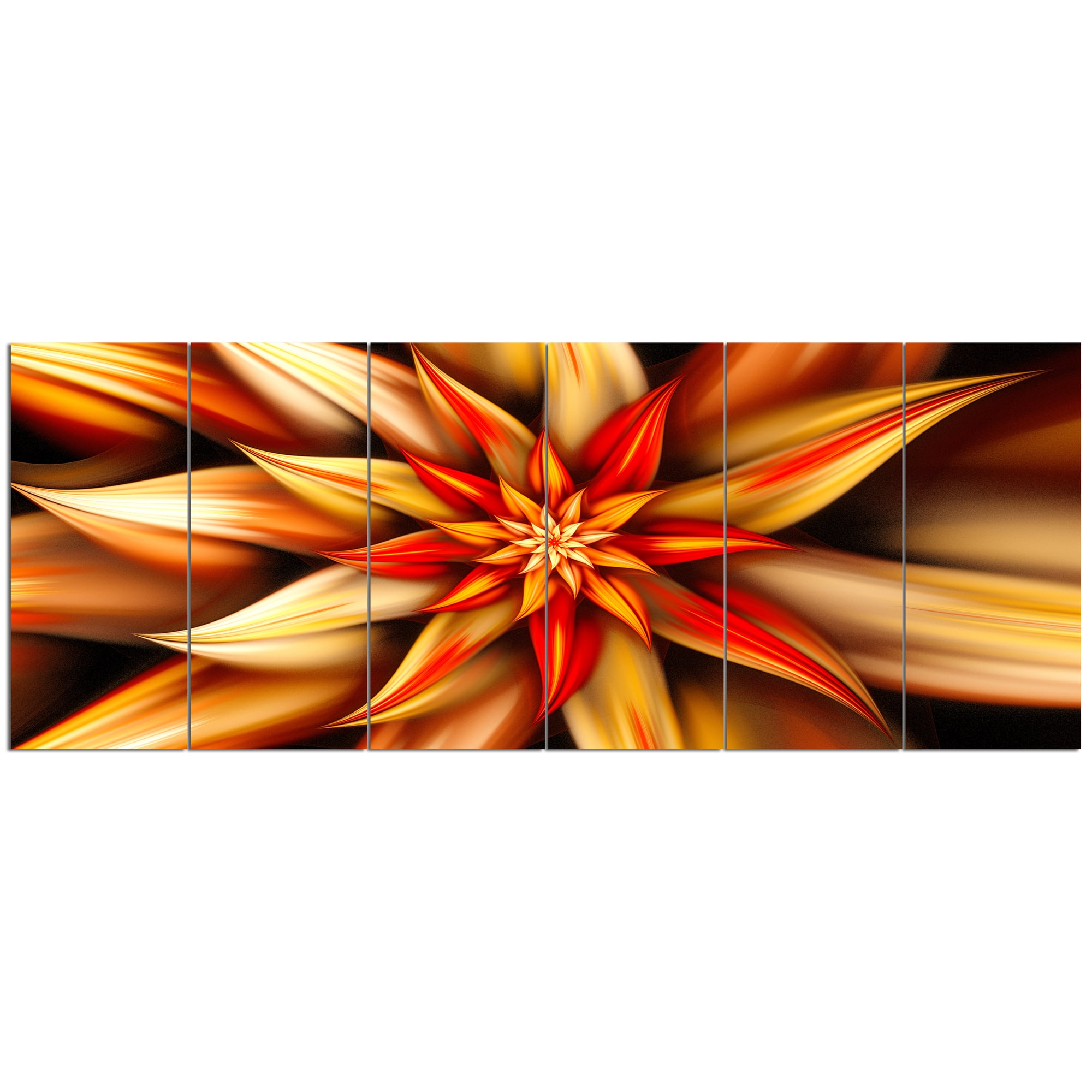 Designart - Beautiful Brown Flower Petals - Floral Canvas Art Print