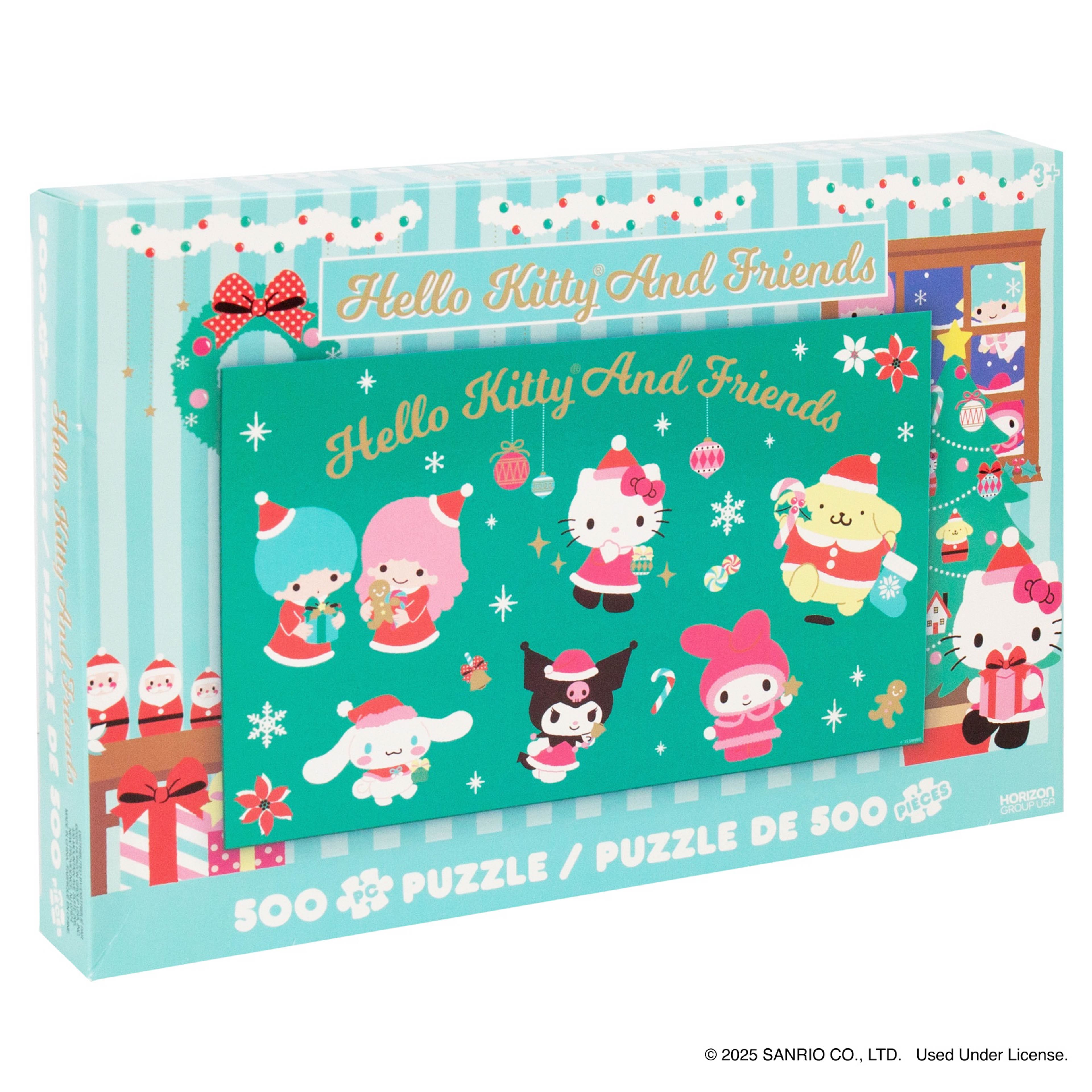 Hello Kitty&#xAE; &#x26; Friends 500 Piece Holiday Ornaments Puzzle