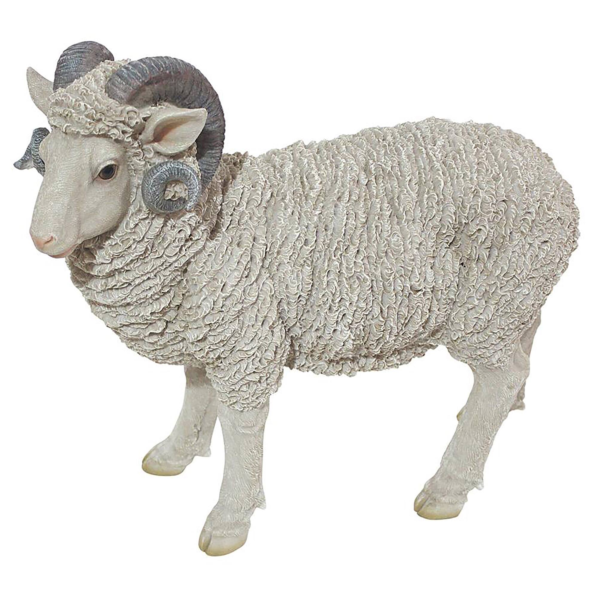 Design Toscano 20&#x22; Horned Dorset Sheep Statue