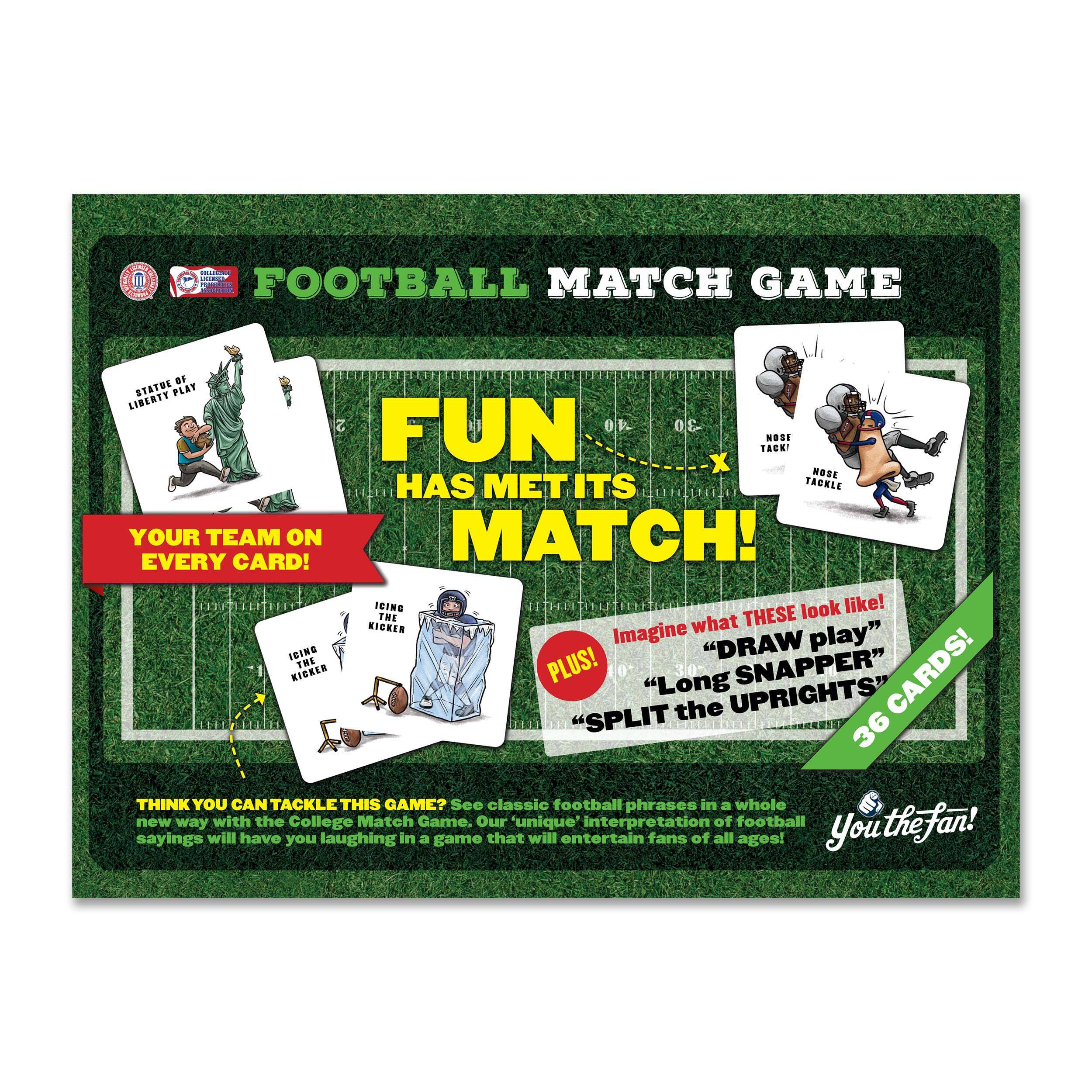 College Team Licensed Memory Match Game