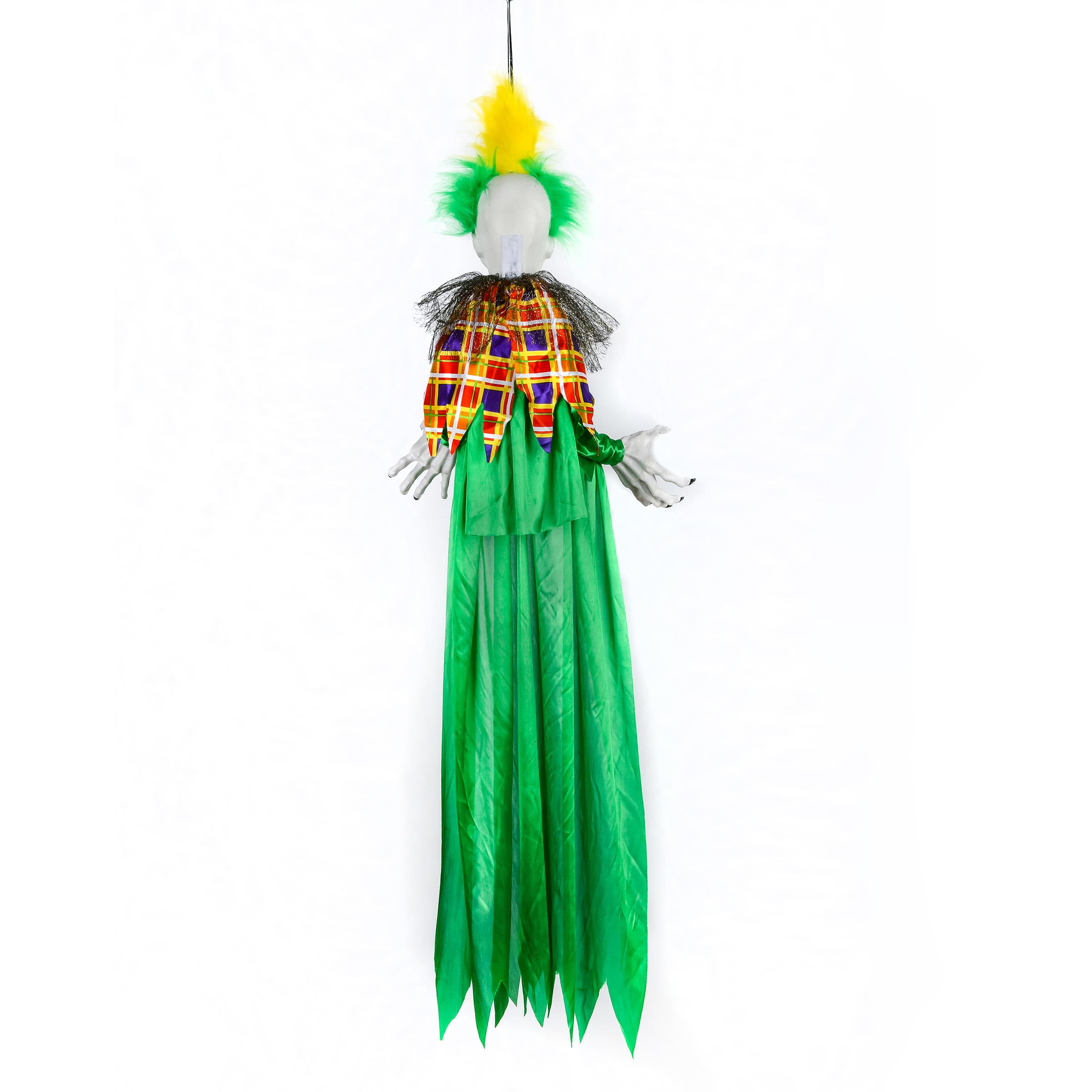 39" Halloween Sound Activated Hanging Animated Clown