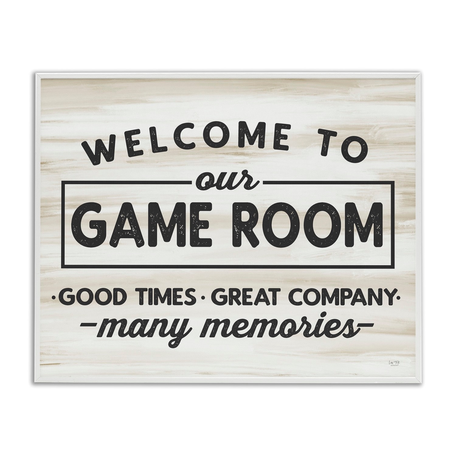 Stupell Industries Welcome To Game Room Framed Giclee Art