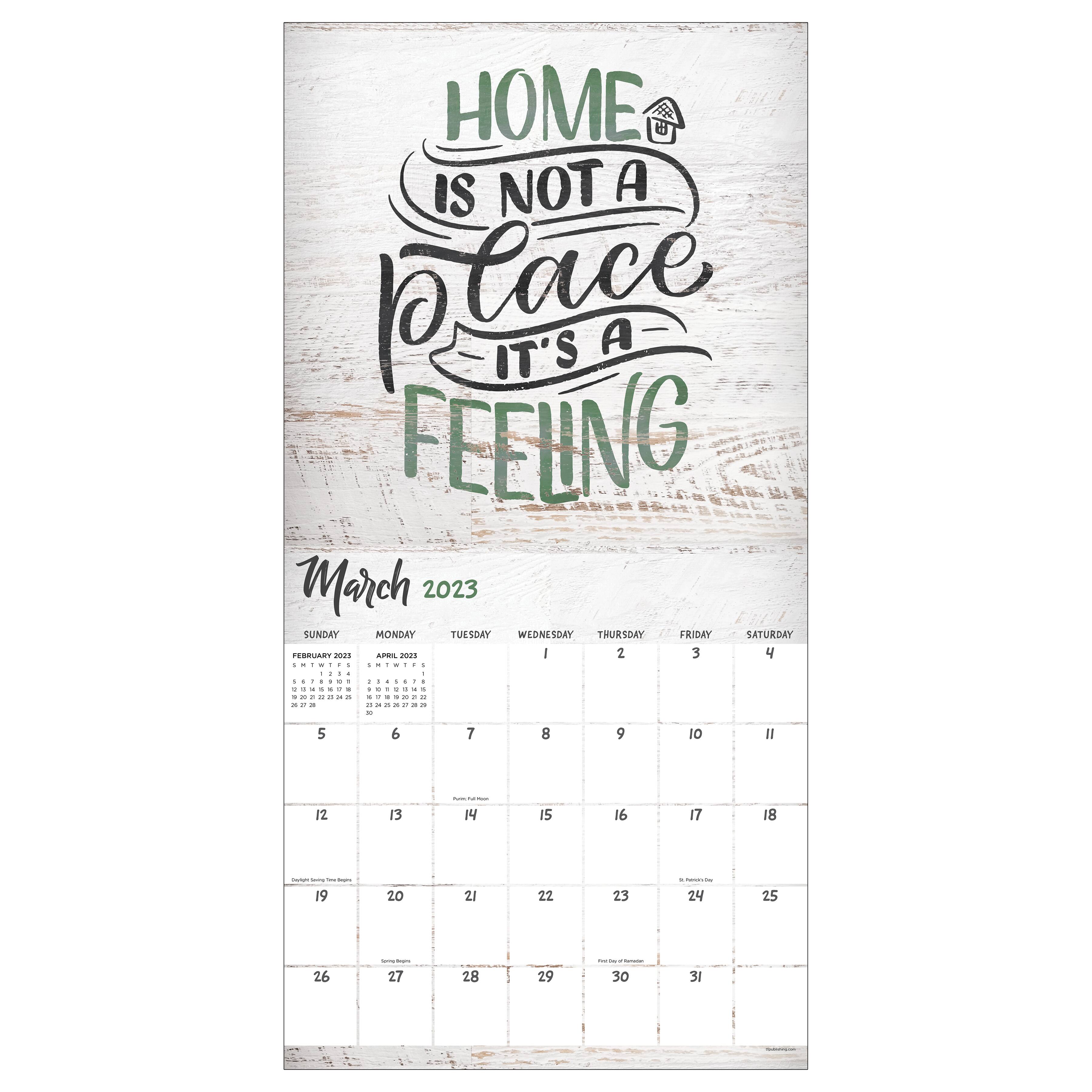 TF Publishing 2023 Home Sweet Home Farm House Wall Calendar Wall