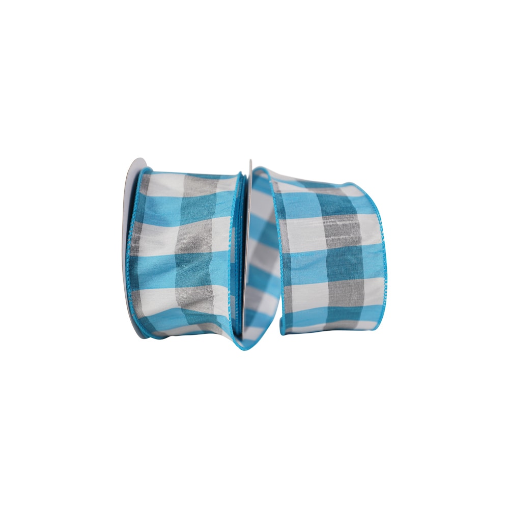 Reliant 2.5&#x22; x 10yd. Dupioni Check Grande Wired Ribbon
