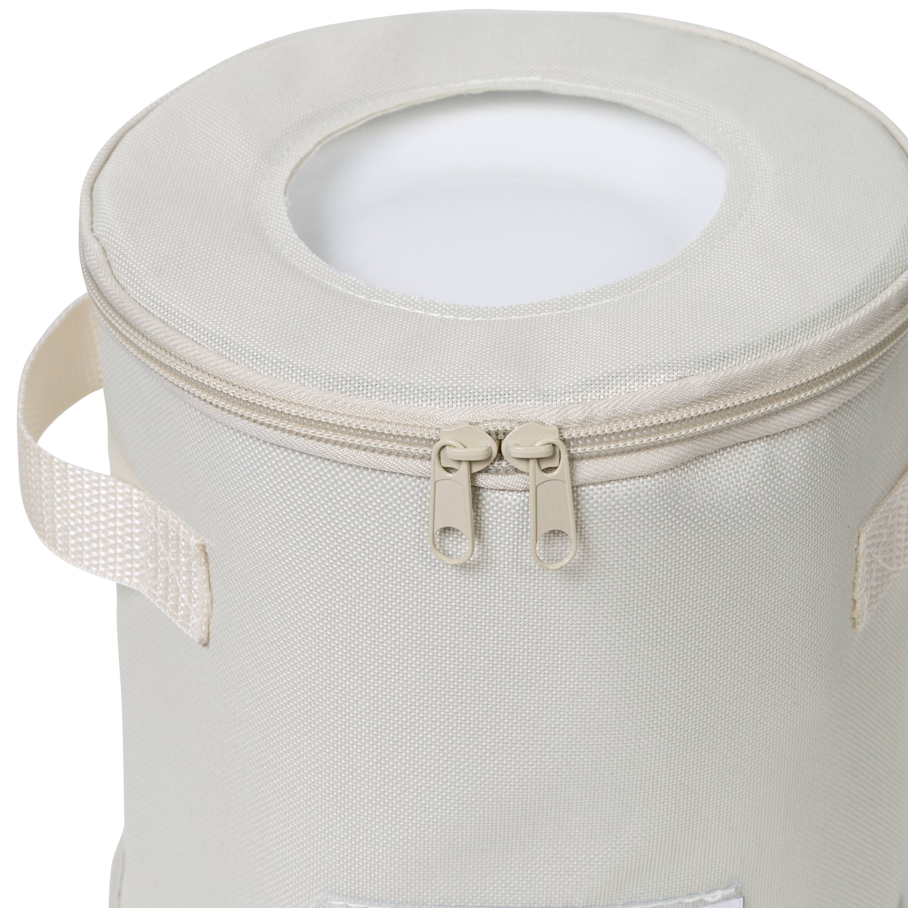 Honey Can Do Natural Round Dinnerware Storage Box Set