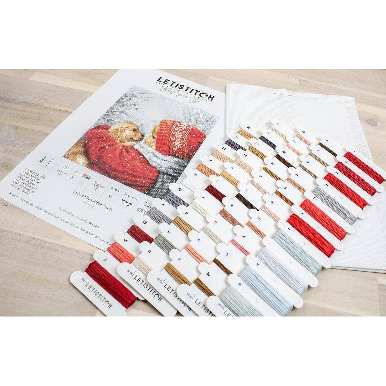 Letistitch Christmas Hugs Counted Cross Stitch Kit