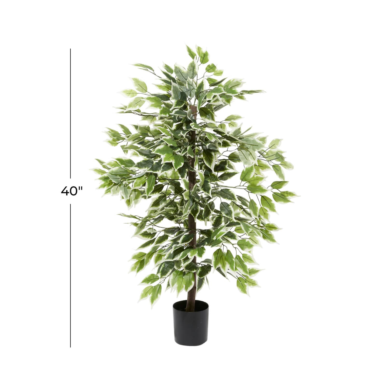 Ficus Tree Artificial Decorative Foliage, 45&#x22;, Green