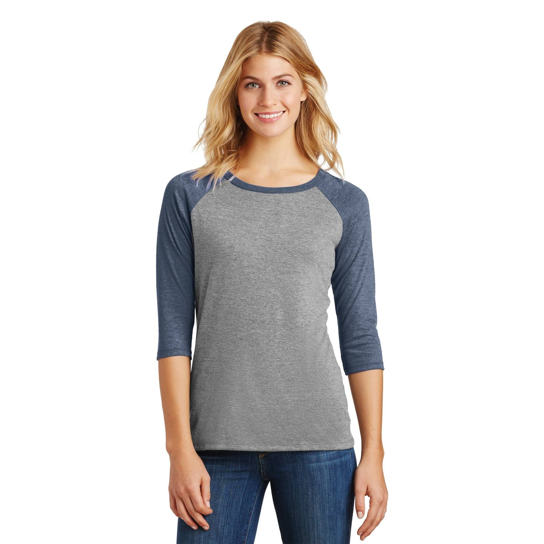 District® Women's Perfect Tri® 3/4-Sleeve Raglan Adult T-Shirt