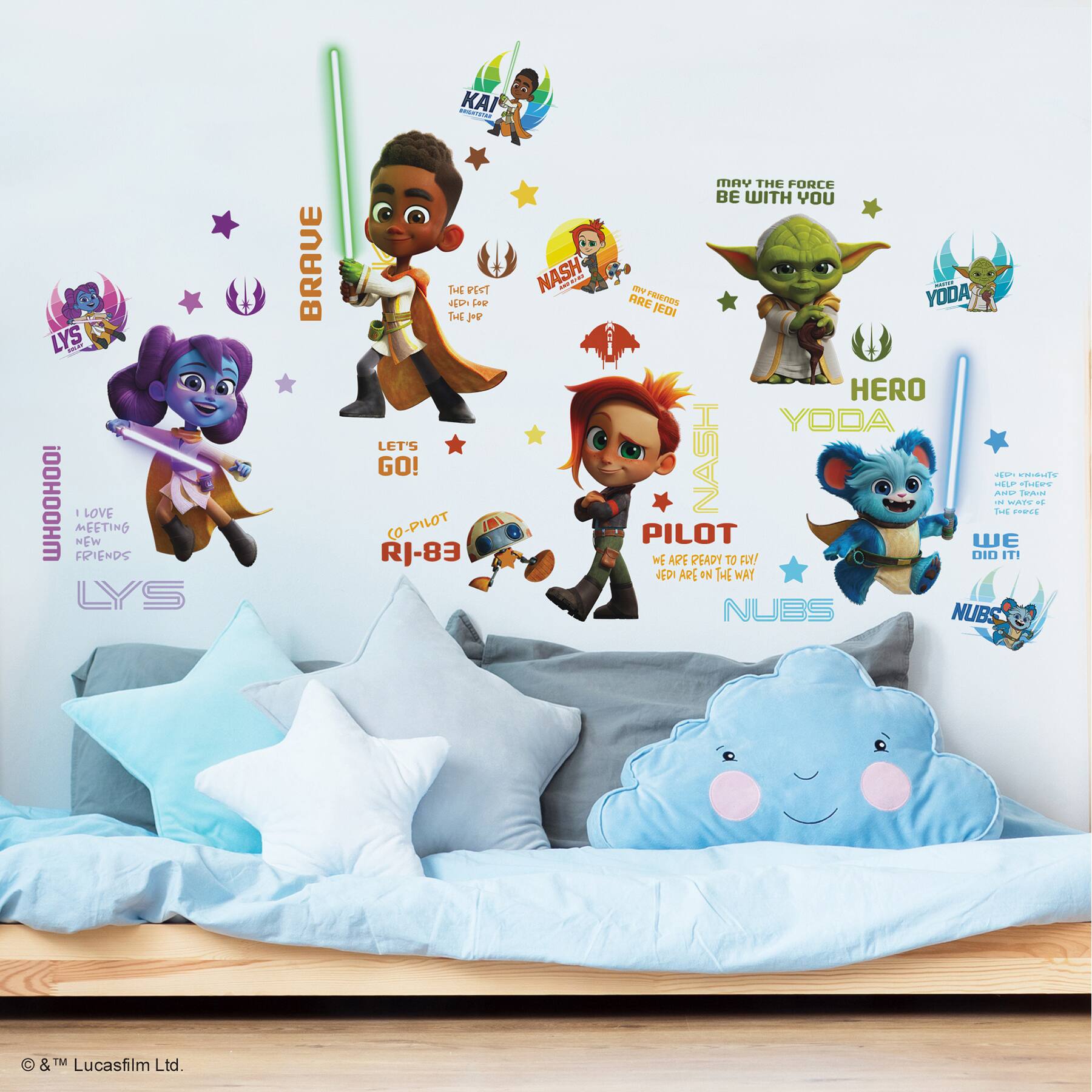 RoomMates Star Wars Young Jedi Adventures Wall Decals