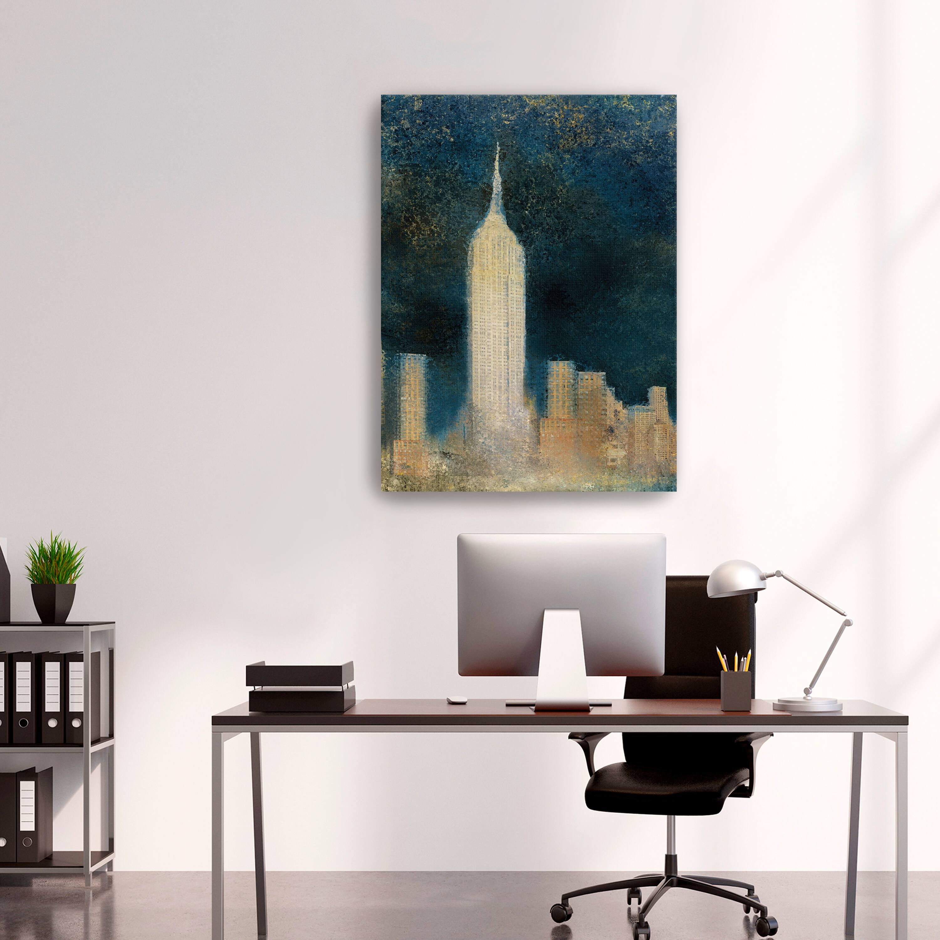 Misty New York Abstract I Canvas Giclee