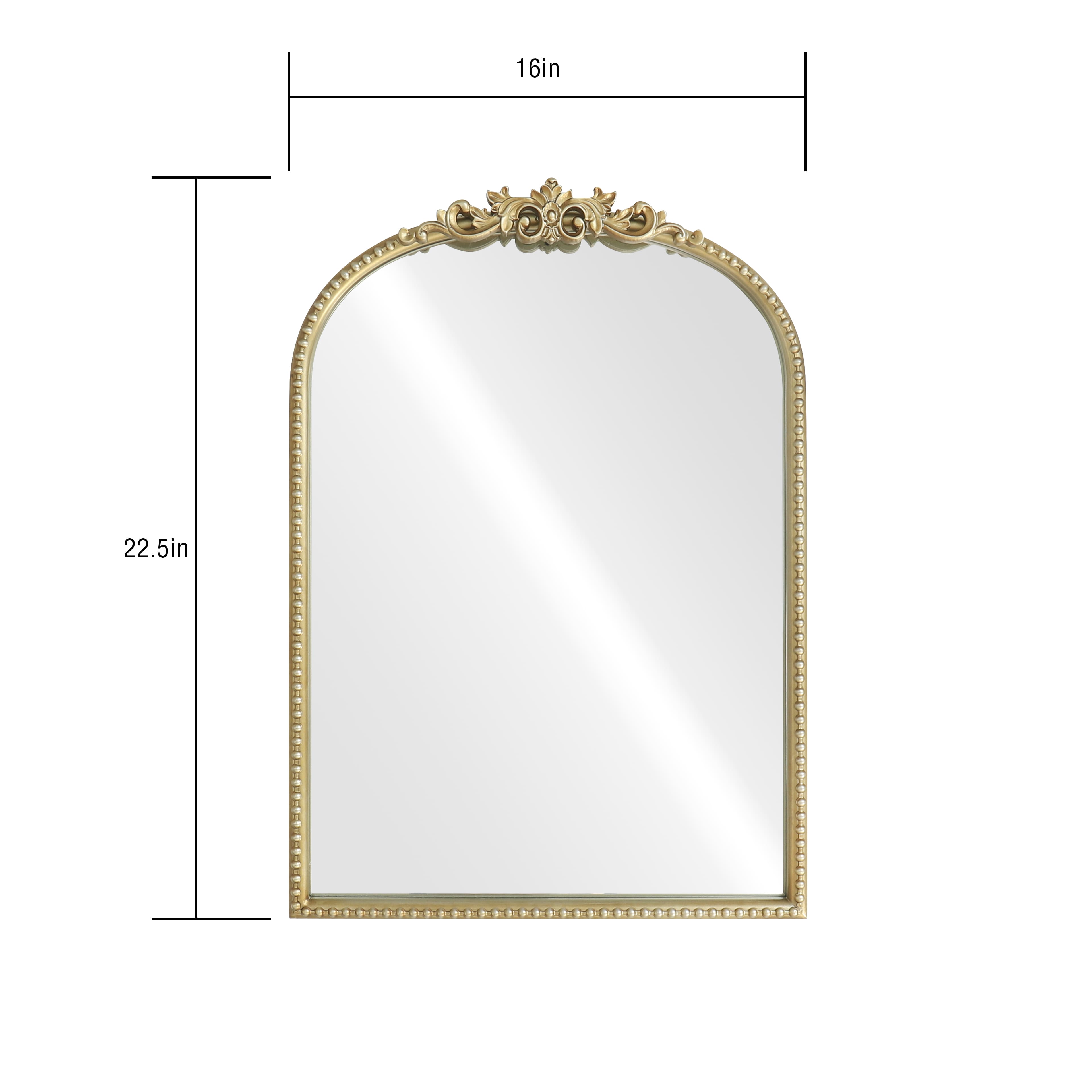 Home 16&#x22; x 22.5&#x22; Ornate Gold Decorative Wall Mirror by Ashland&#xAE;