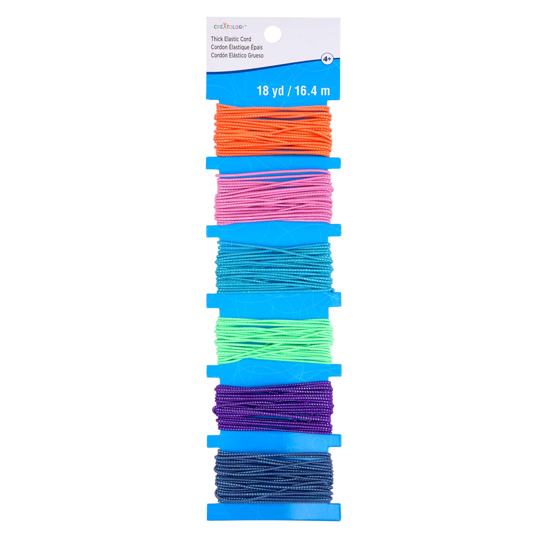 12 Packs: 6 ct. (72 total) Sparkle Elastic Cords by Creatology™