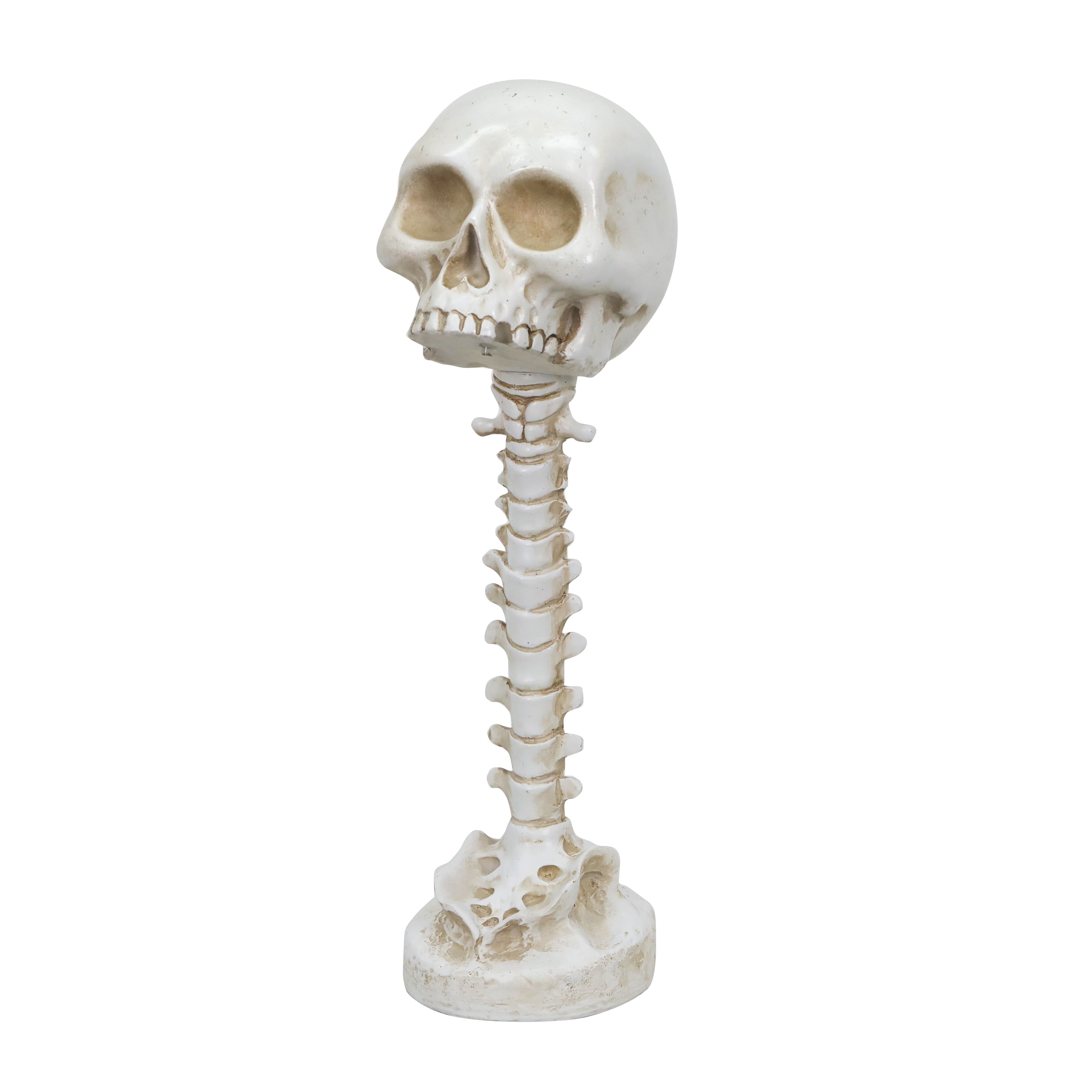 14.5&#x22; LED White Skull Stand Tabletop D&#xE9;cor by Ashland&#xAE;