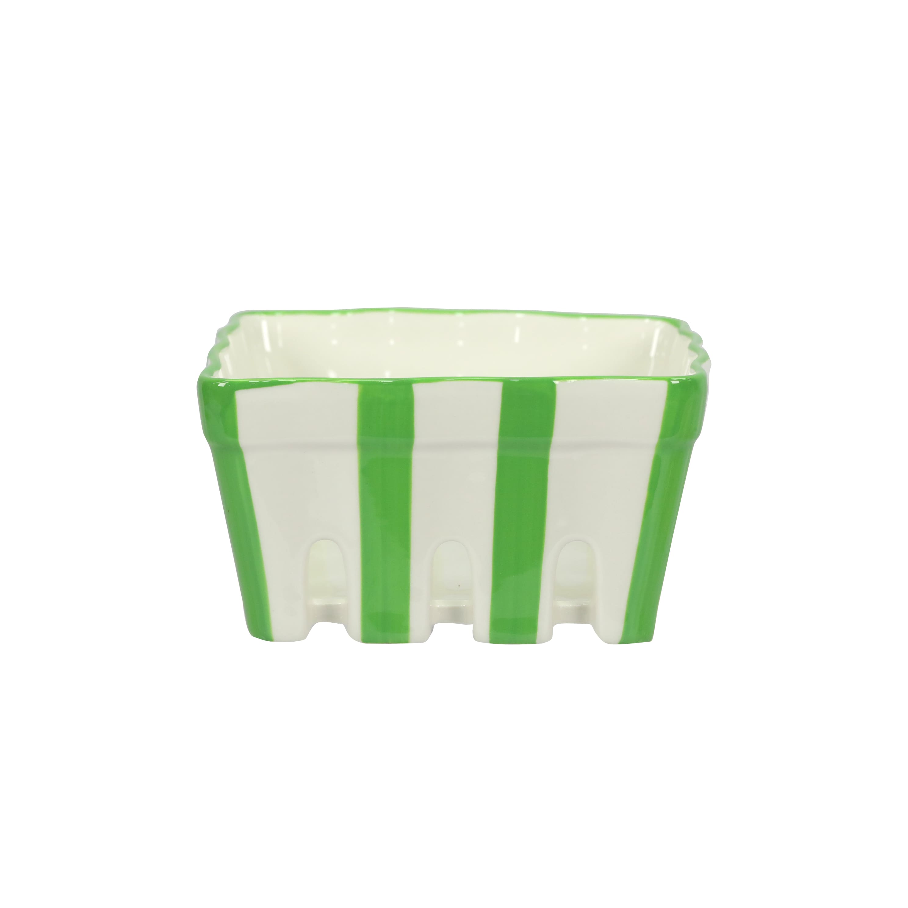 5&#x22; Green Ceramic Berry Basket by Celebrate It&#xAE;