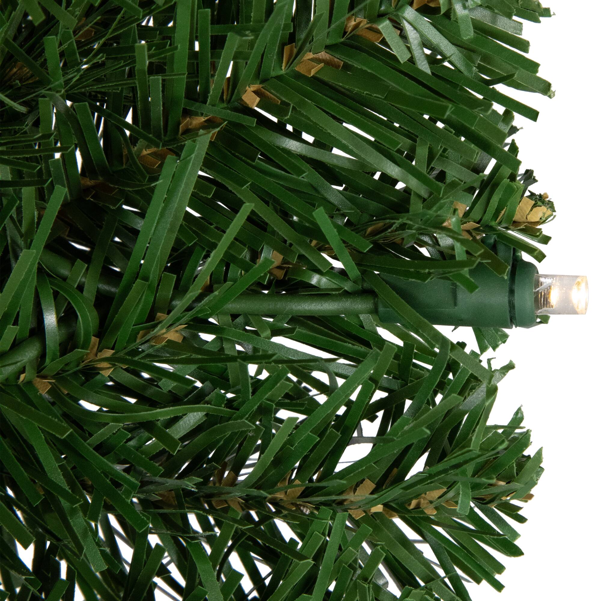 6ft. Pre-Lit Cactus Pine Artificial Christmas Tree, Warm White LED Lights