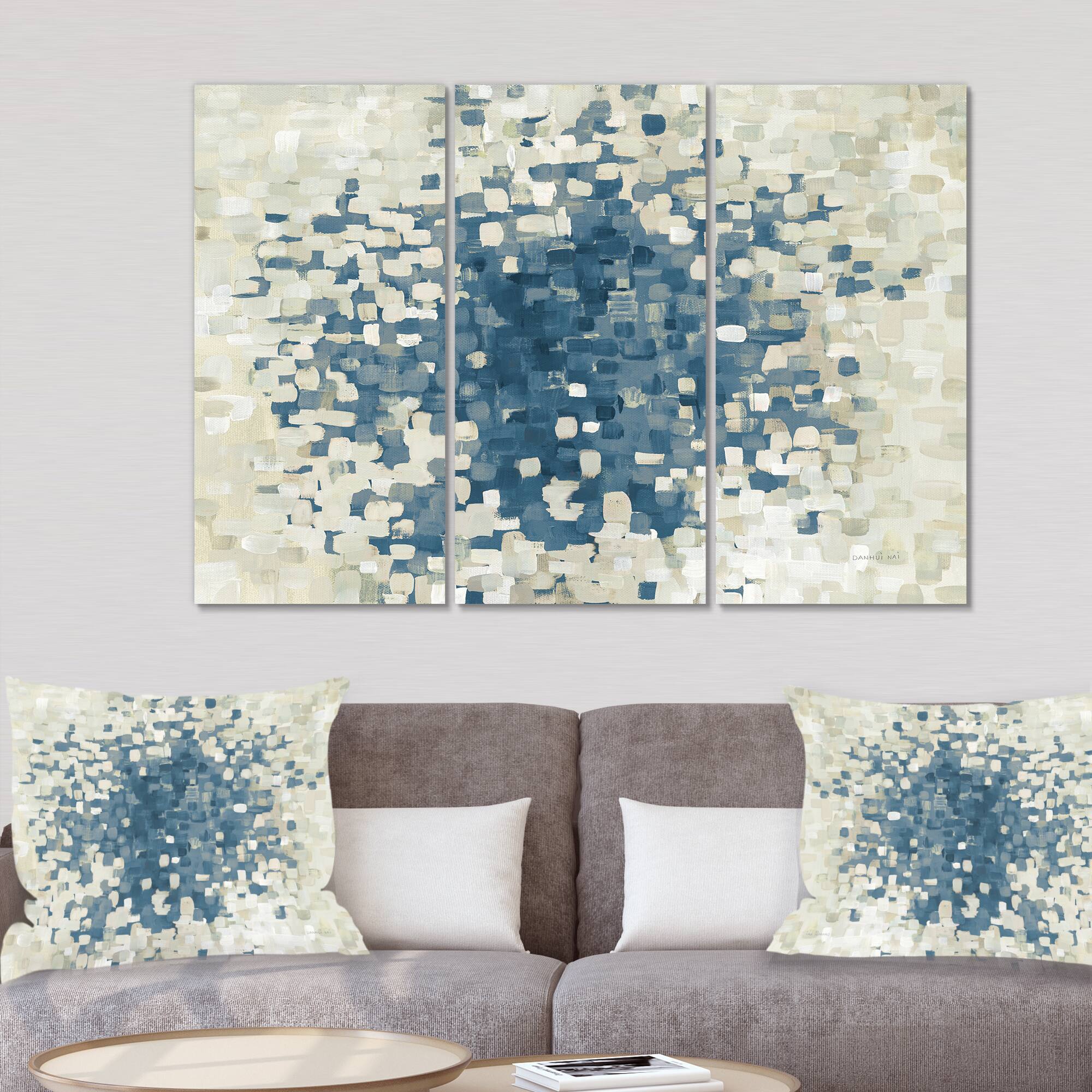 Designart - Geometric Blue Spots
