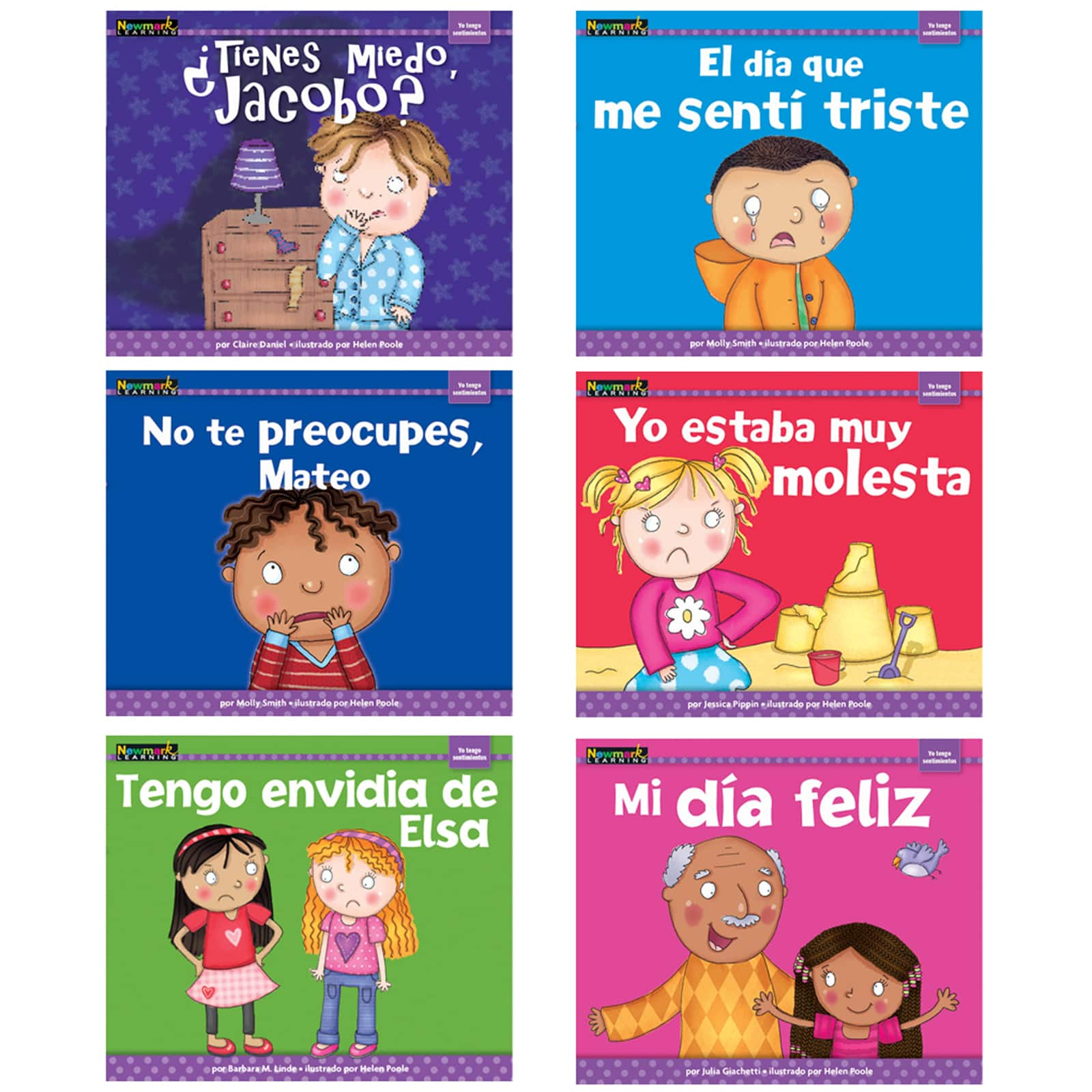 Newmark Learning MySELF Readers: I Have Feelings, Spanish Small Book Set, 6ct.