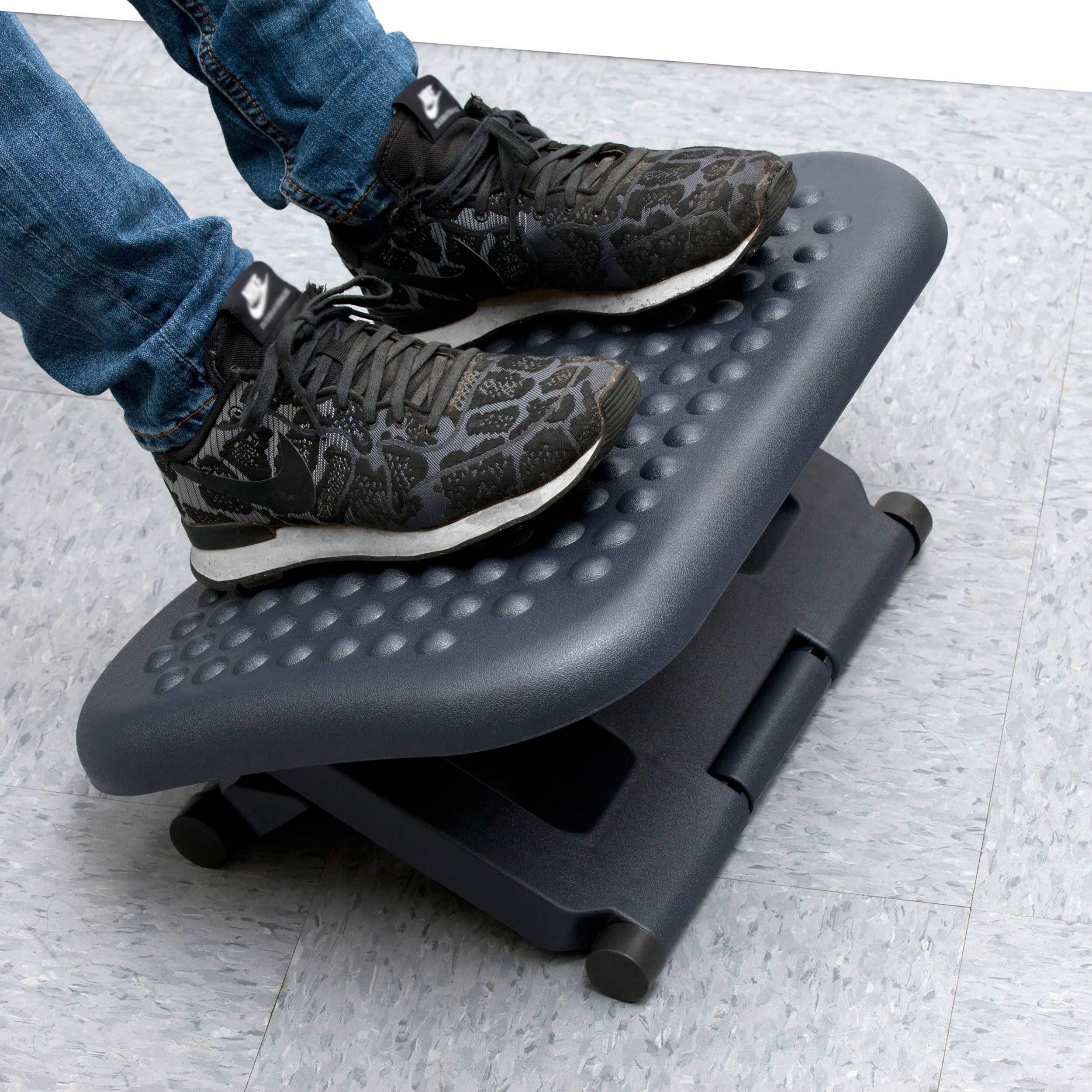 Mind Reader 18" Black Ergonomic Pressure Relief Foot Rest