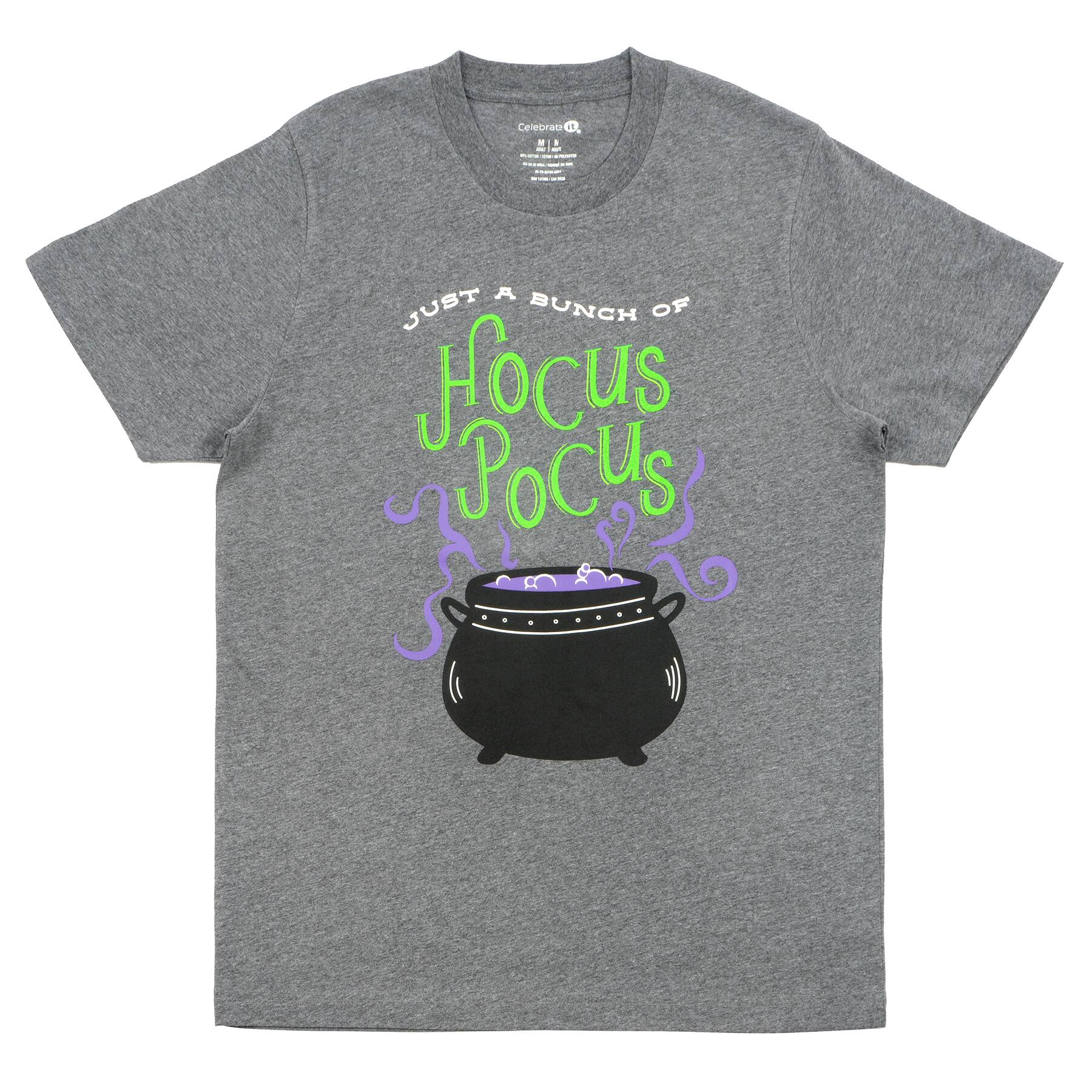 Gray Hocus Pocus Adult Crew Neck T-Shirt by Celebrate It&#x2122;