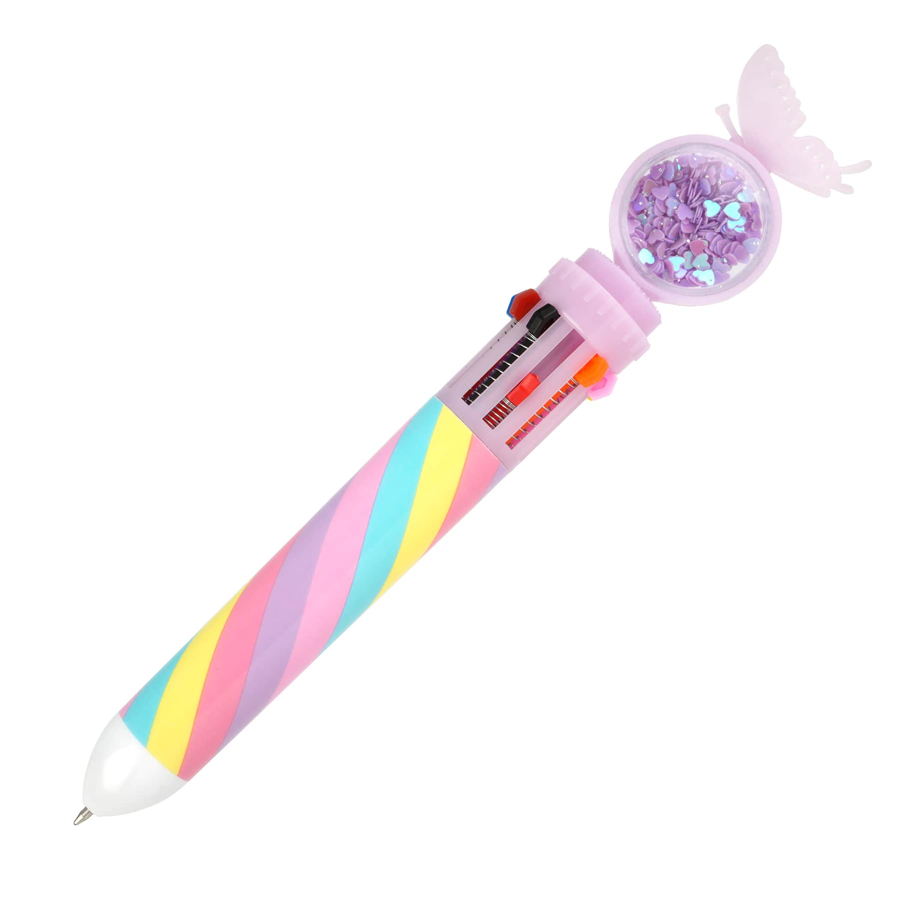 10 Color Purple Butterfly Shaker Pen by Creatology&#x2122;