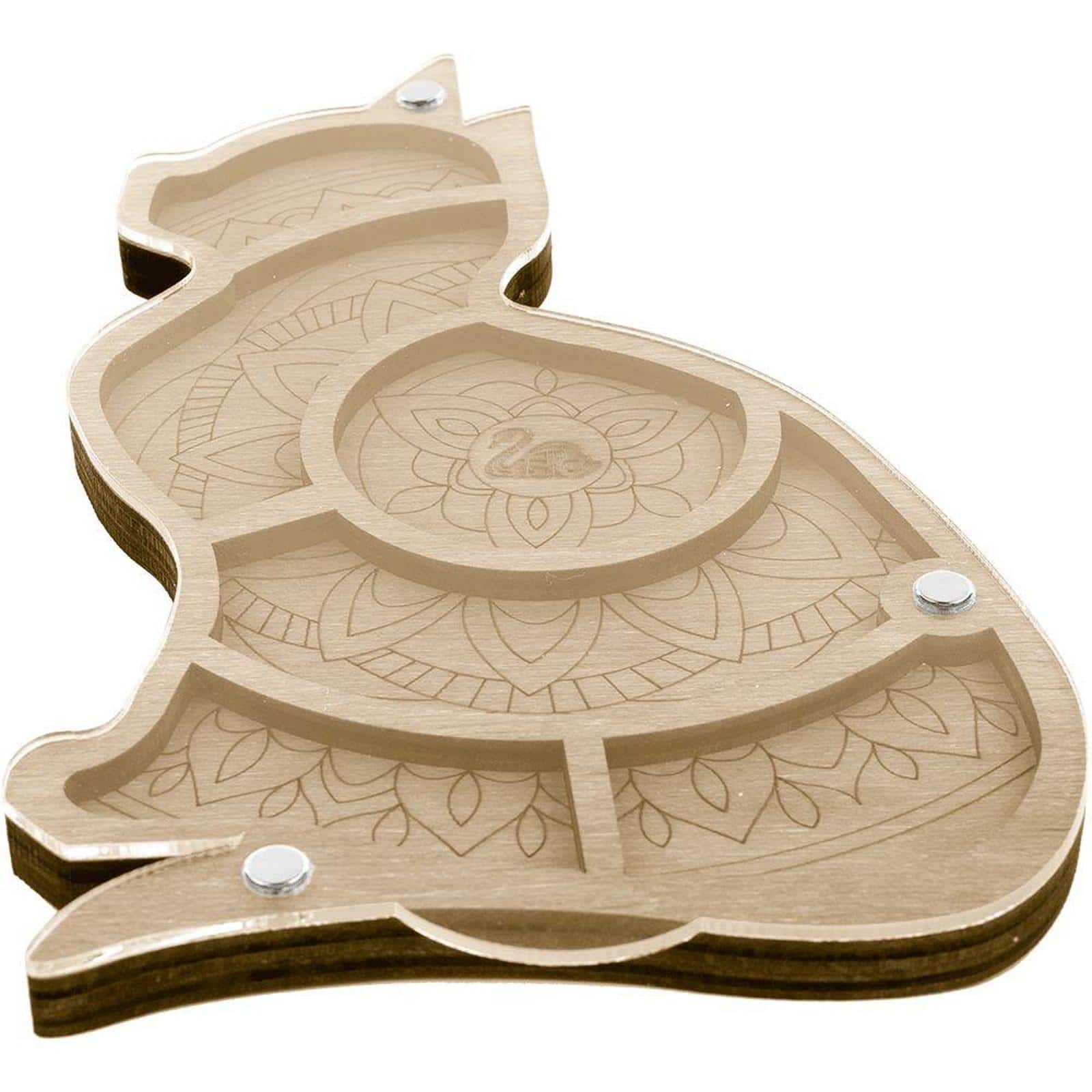 Wonderland Crafts 7" Cat Bead Organizer with Transparent Cover