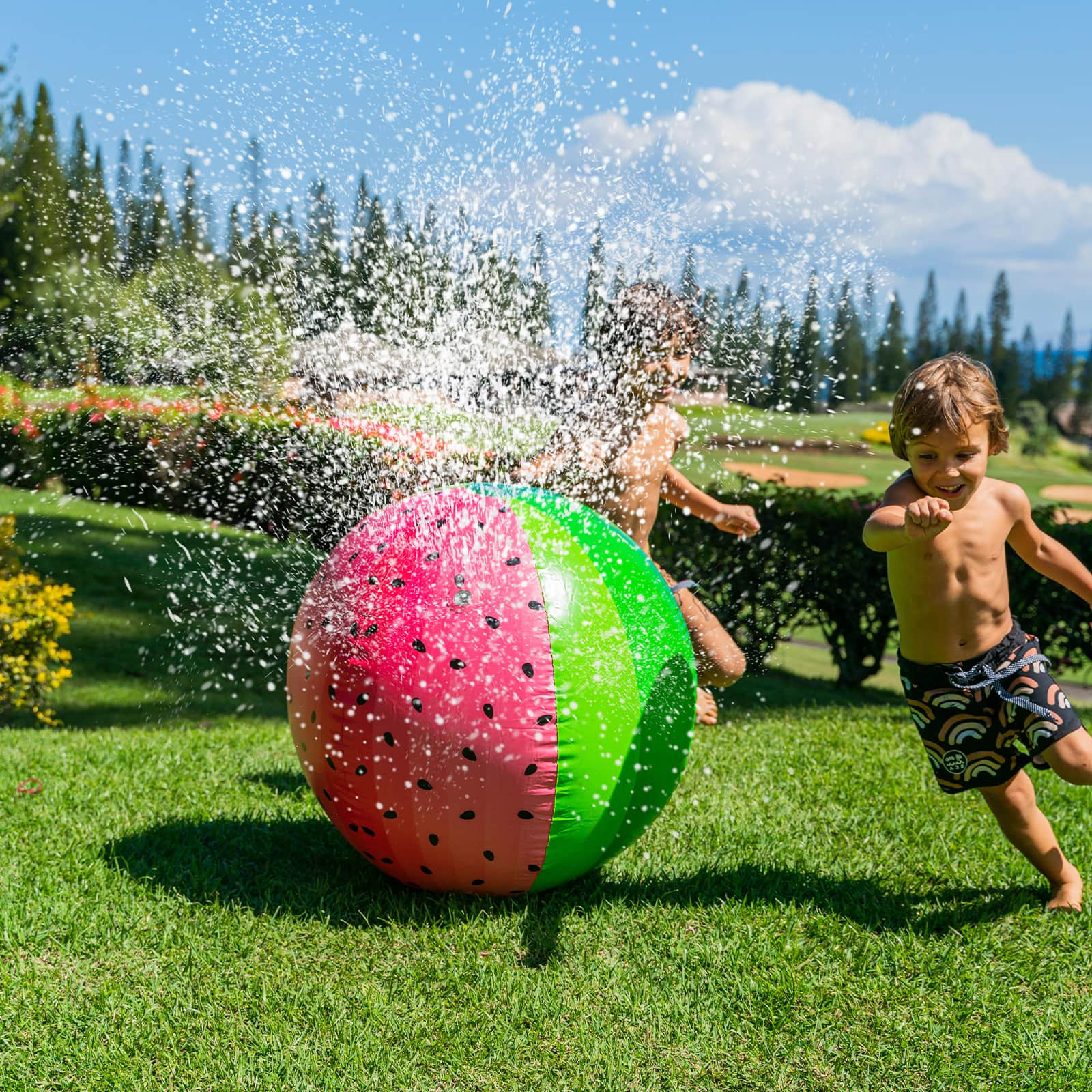 PoolCandy Giant Watermelon Beach Ball Sprinkler