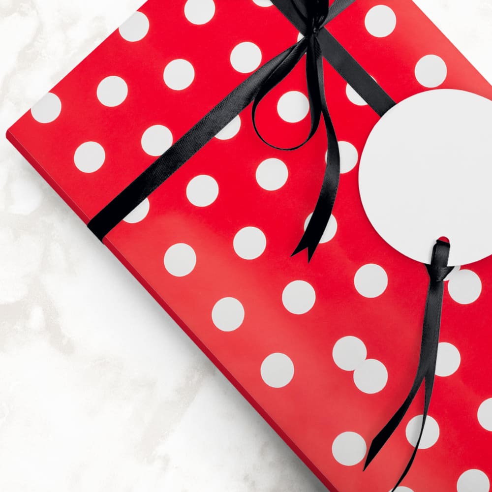 JAM Paper Polka Dot Gift Wrap