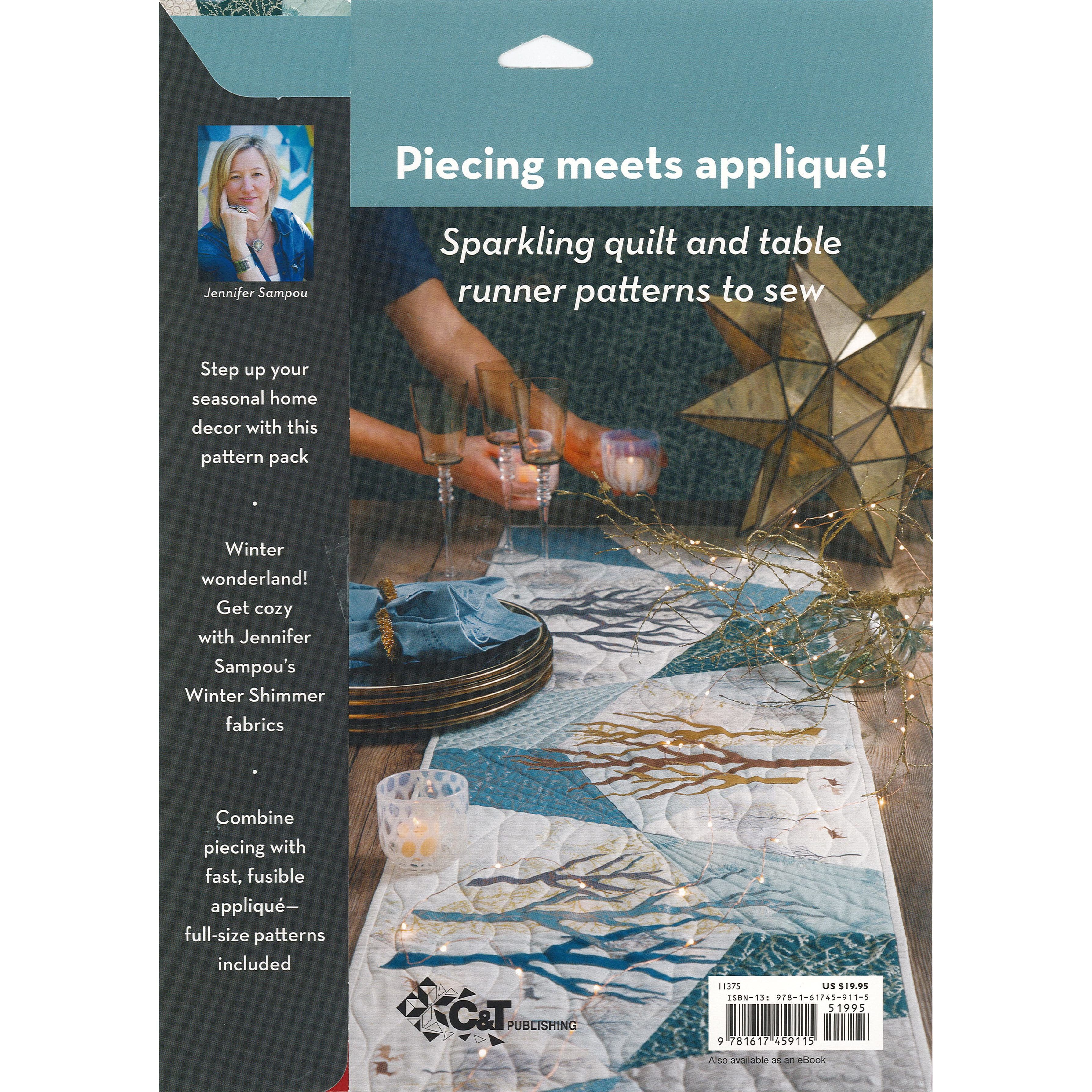 C&T Wintertime Shimmer Quilt & Table Runner Pattern