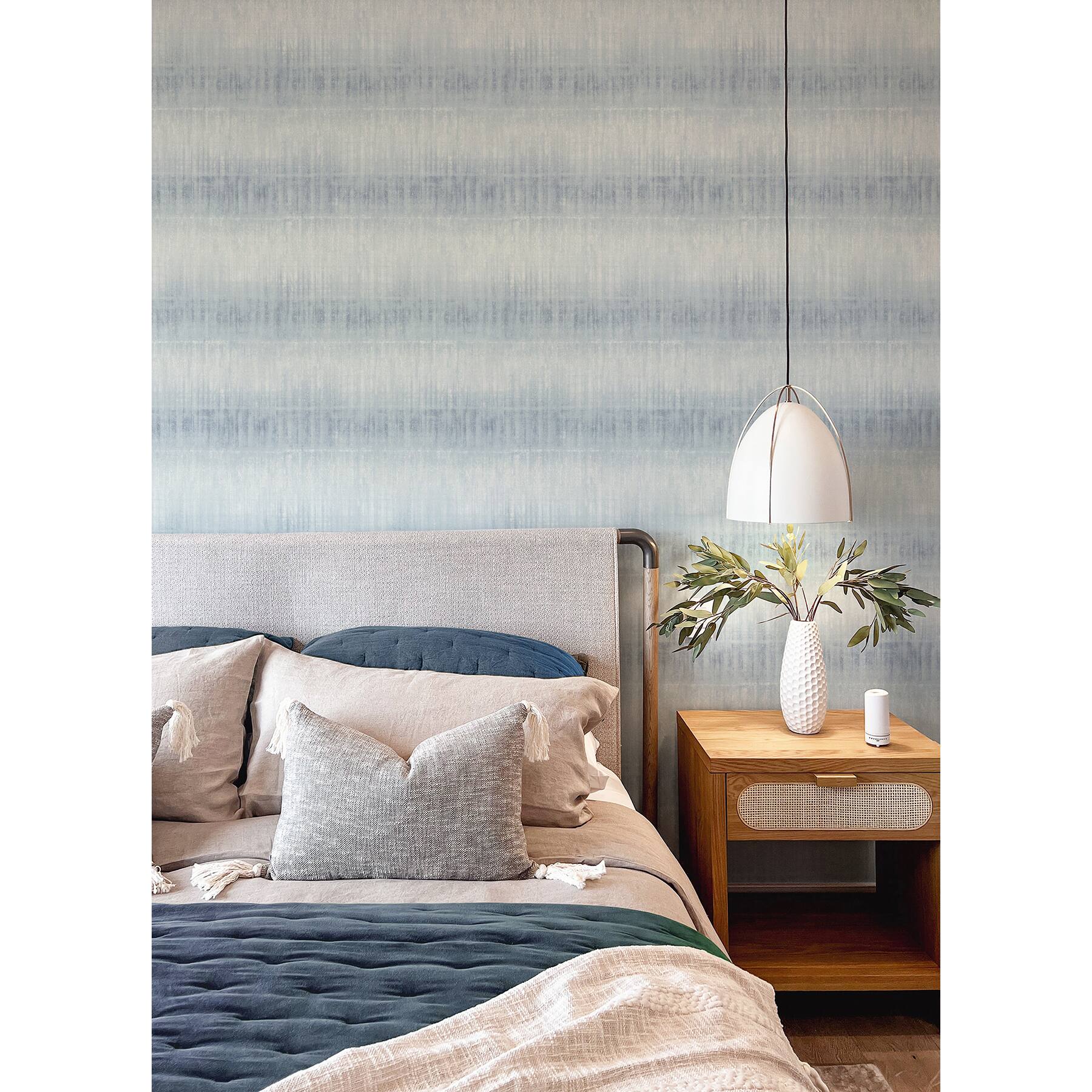 InHome Sanctuary Blue Peel &#x26; Stick Wallpaper