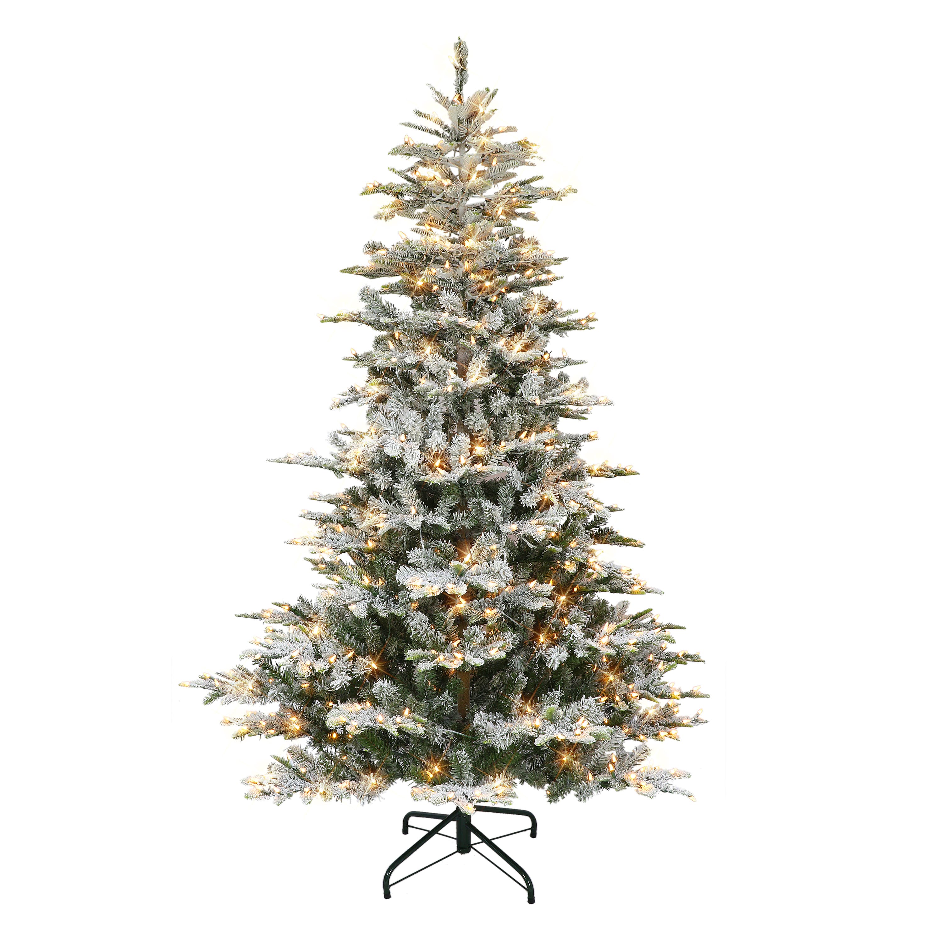 7.5ft. Pre-Lit Aspen Fir Artificial Christmas Tree, Multicolor Lights