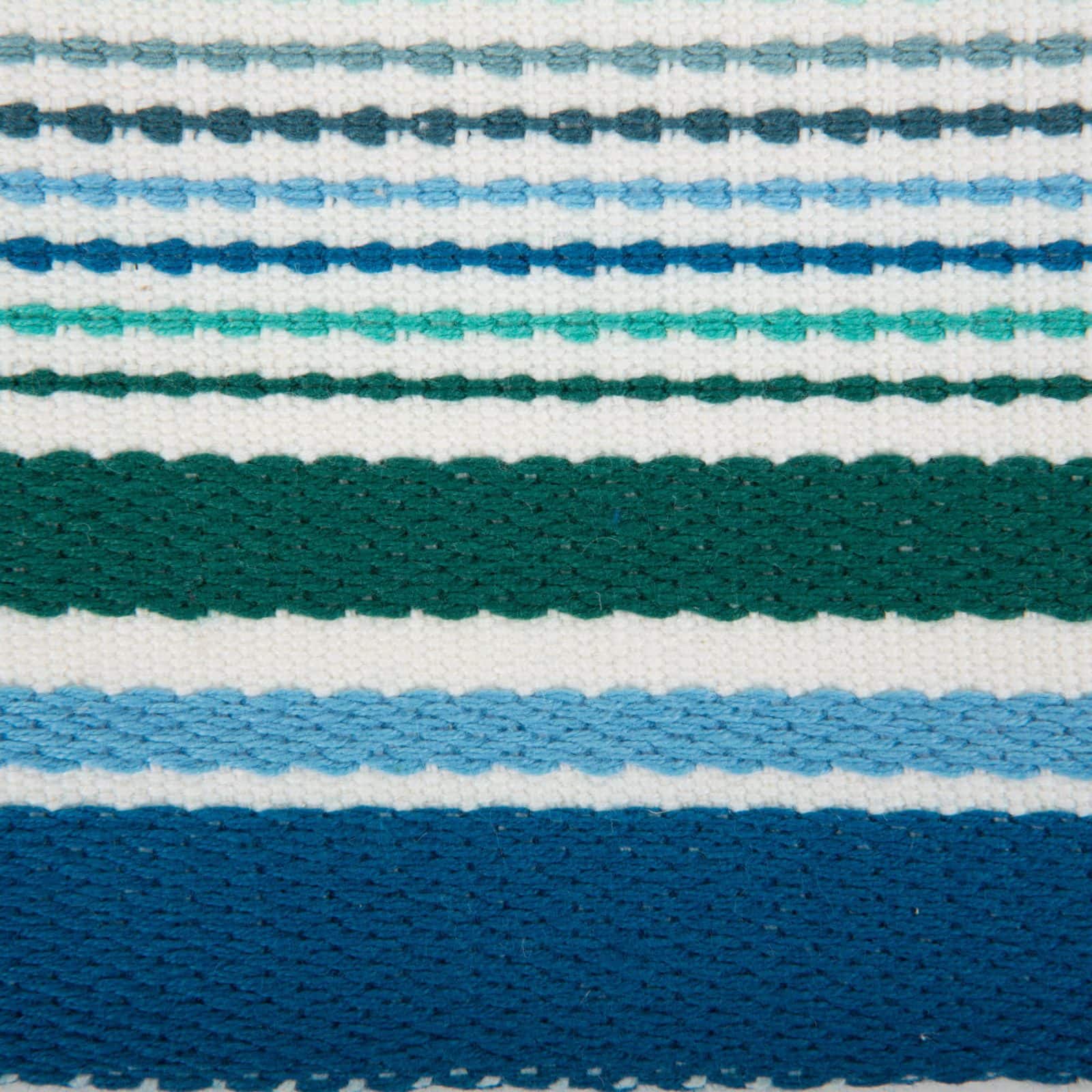 DII® Tidal Stripe Fringed Placemat Set, 6ct.