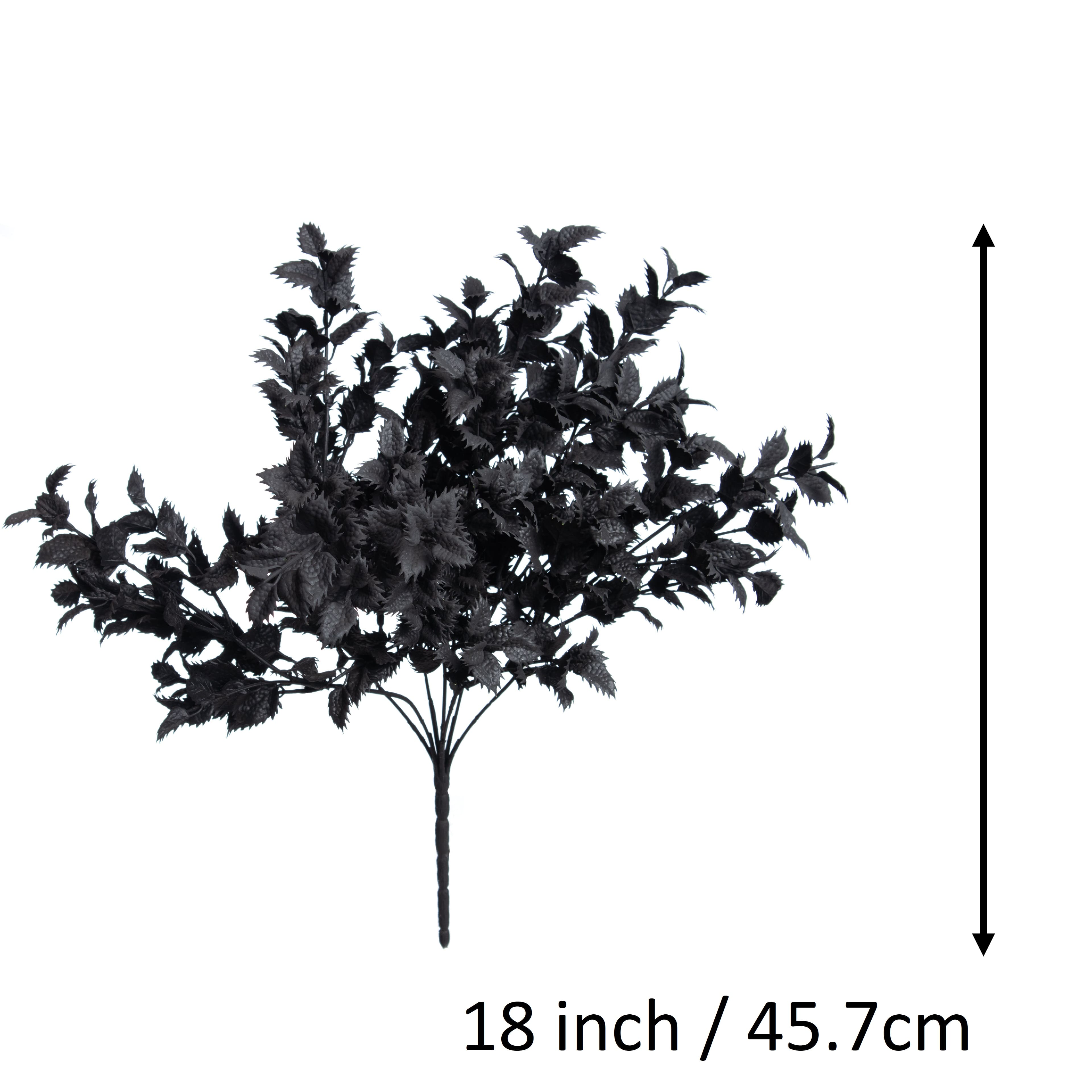 18&#x22; Black Lemon Leaf Halloween Bush by Ashland&#xAE;