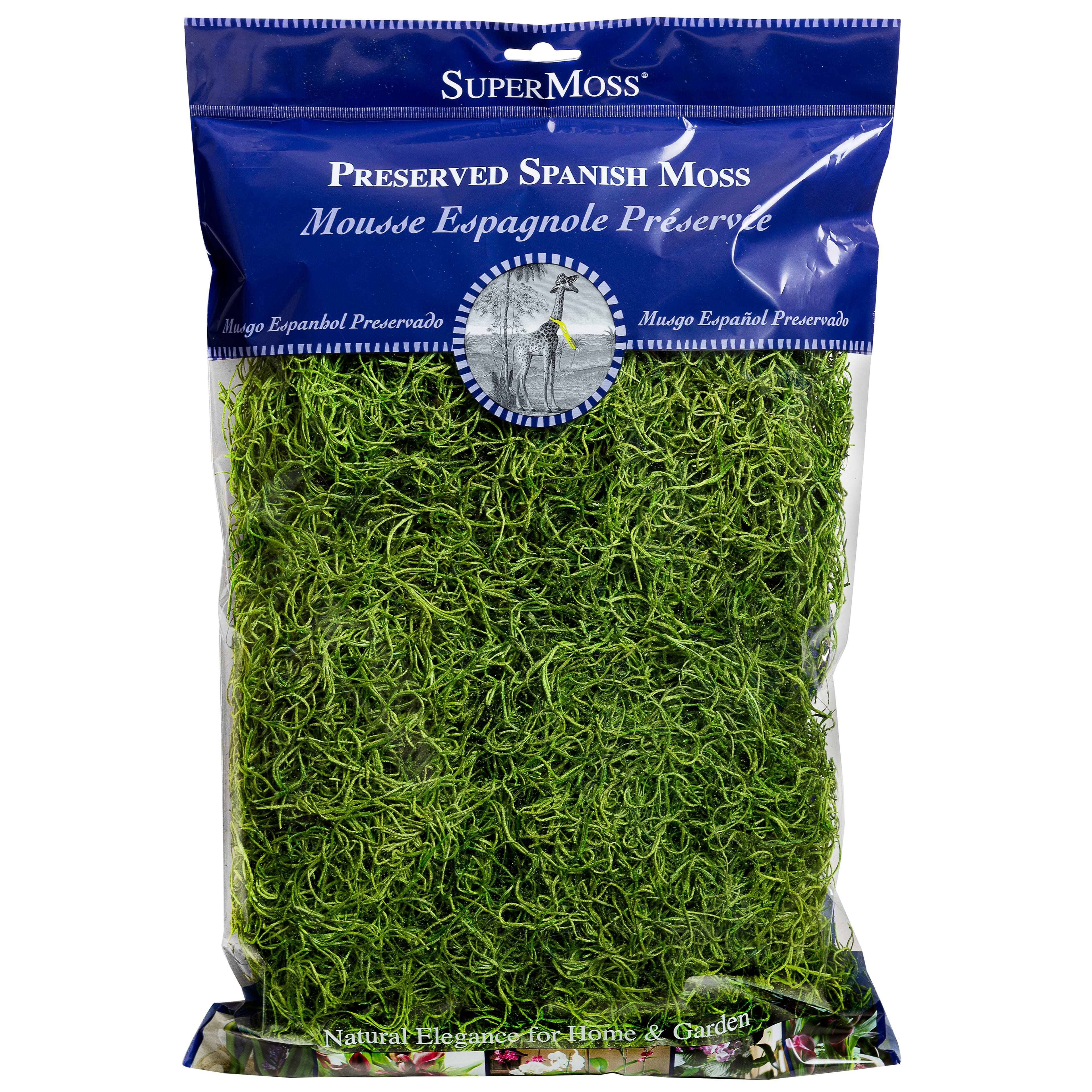 Super Moss 7 59834 8 26961 Spanish Moss Preserved, 120 in3 Bag (Appx. 4oz),  Violet