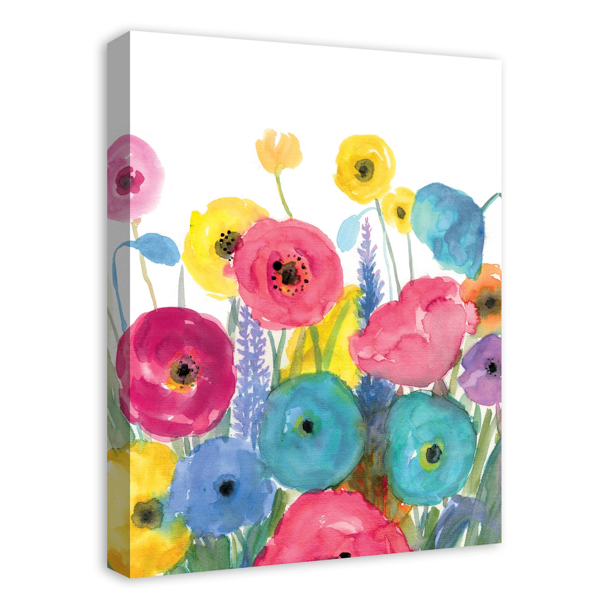 Purchase the Bright Blooms Canvas Wall Art at Michaels