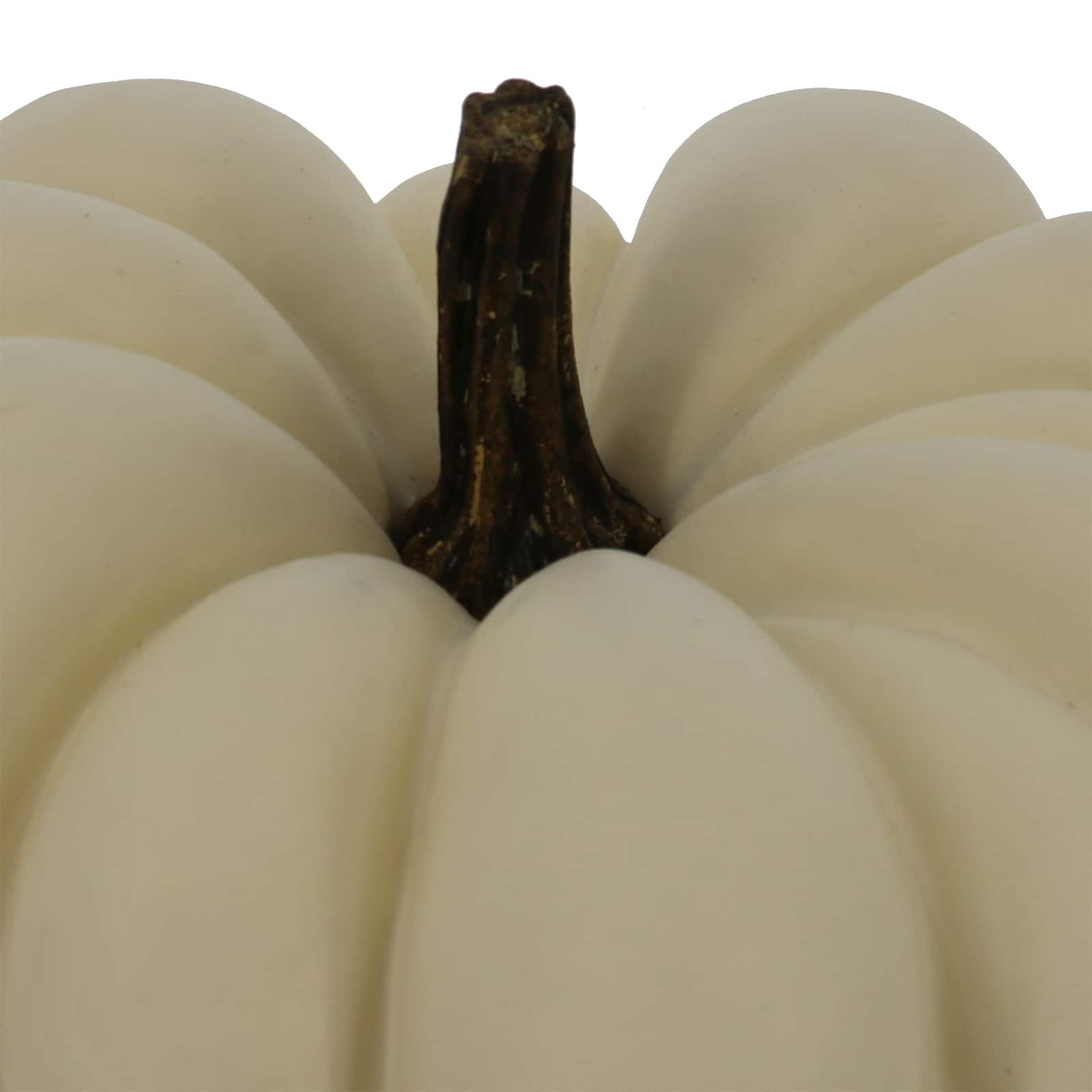 12&#x22; Flat Cream Decorative Pumpkin by Ashland&#xAE;