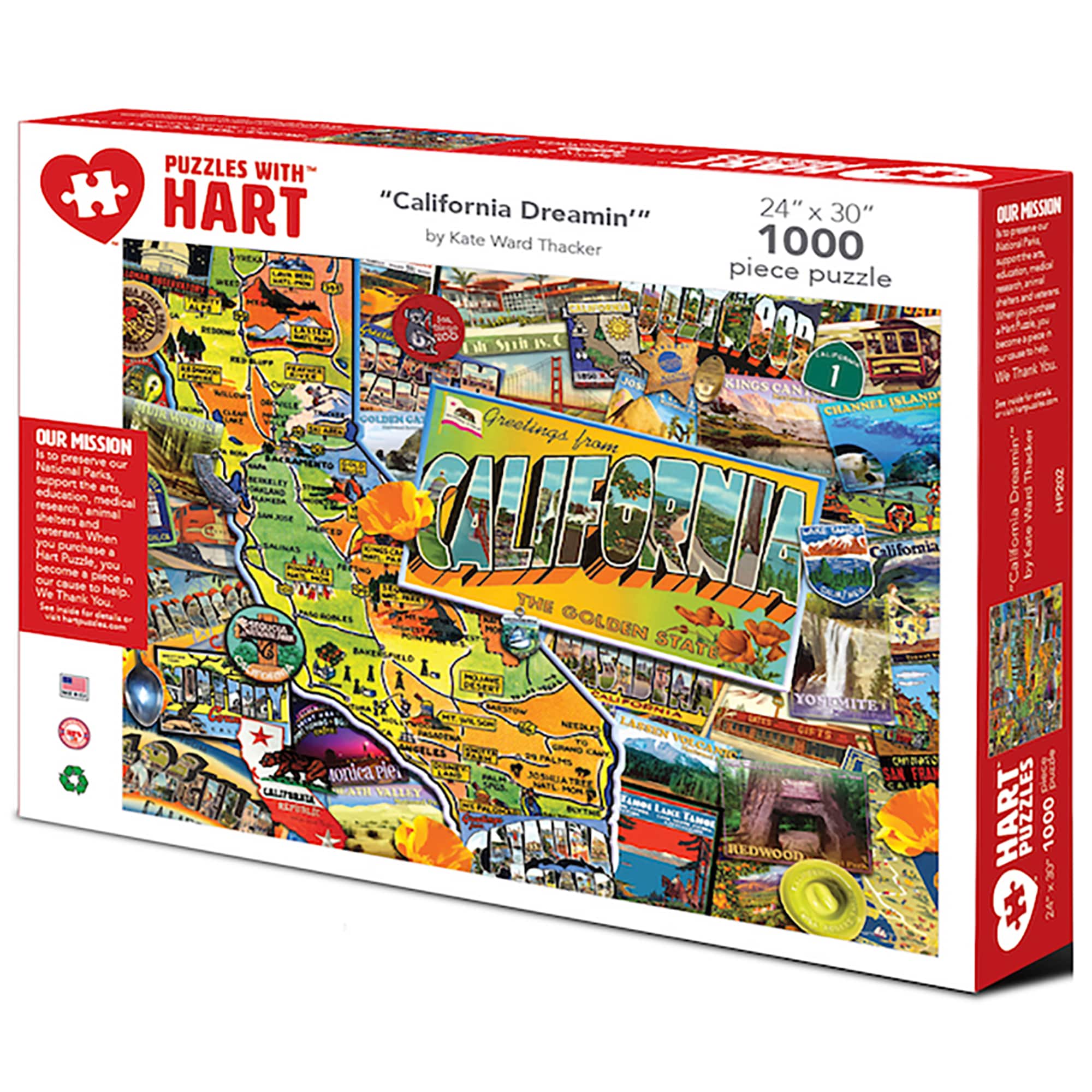 Hart Puzzles California Dreamin&#x27; 1000 Piece Puzzle