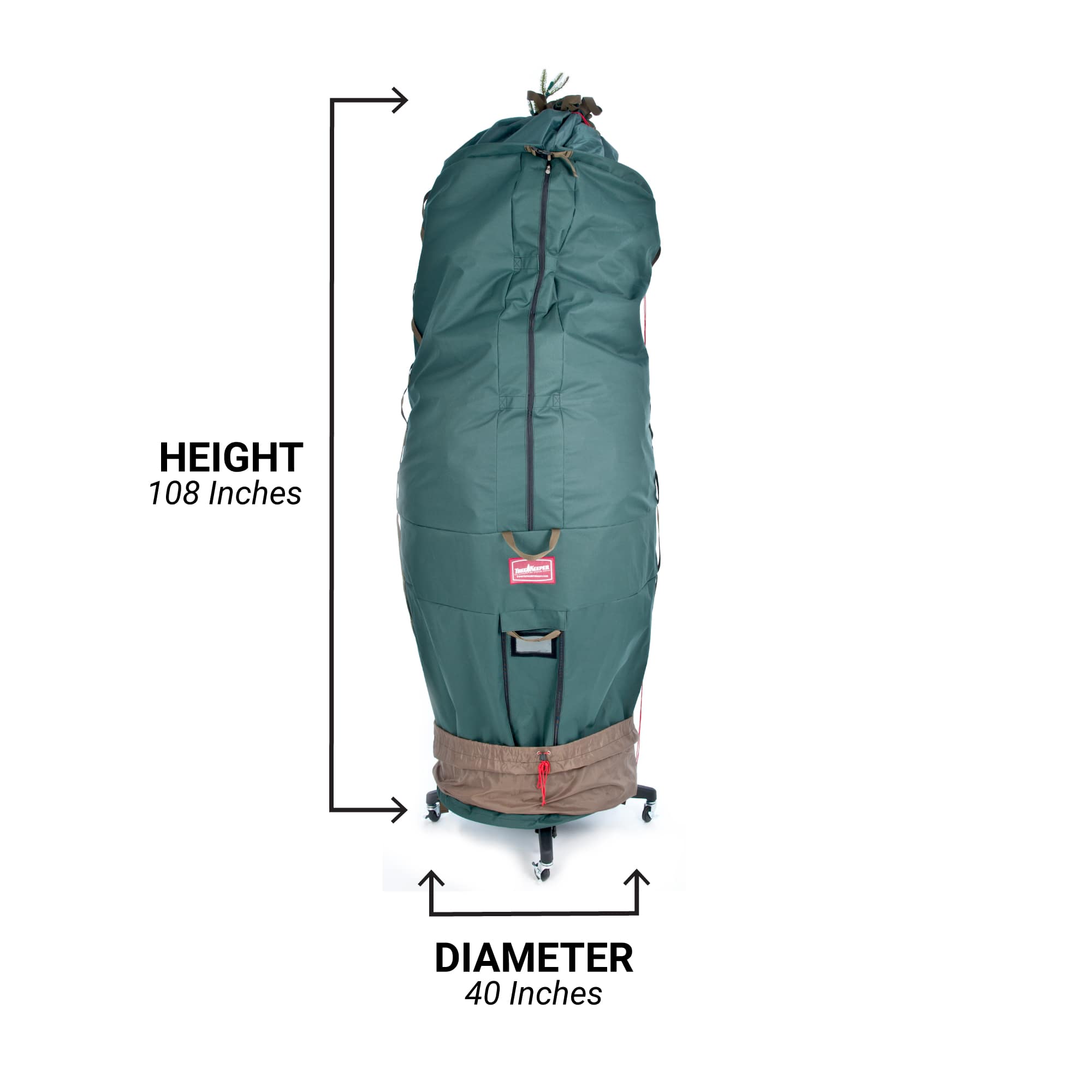 TreeKeeper Large Girth Upright Tree Storage Bag with Wheels