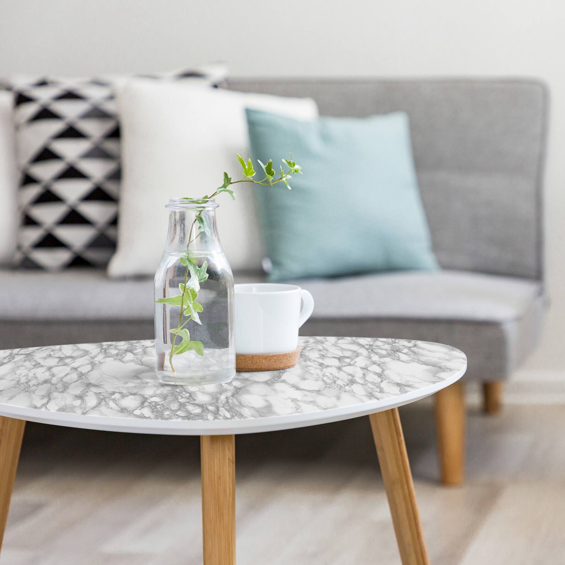 Fablon Grey Carrara Adhesive Film