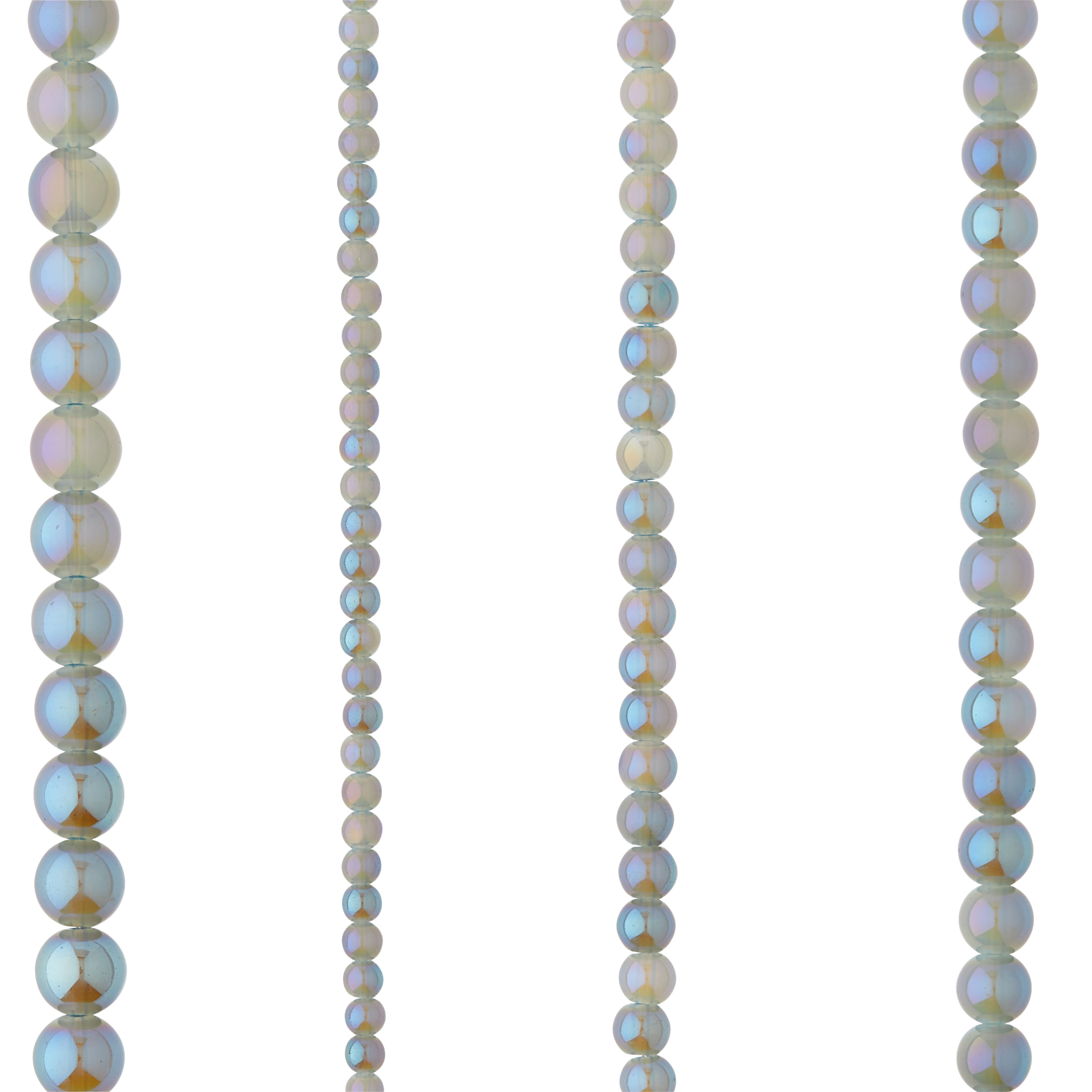 12 Packs: 4 ct. (48 total) Sapphire Silverite Round Glass Beads by Bead Landing™