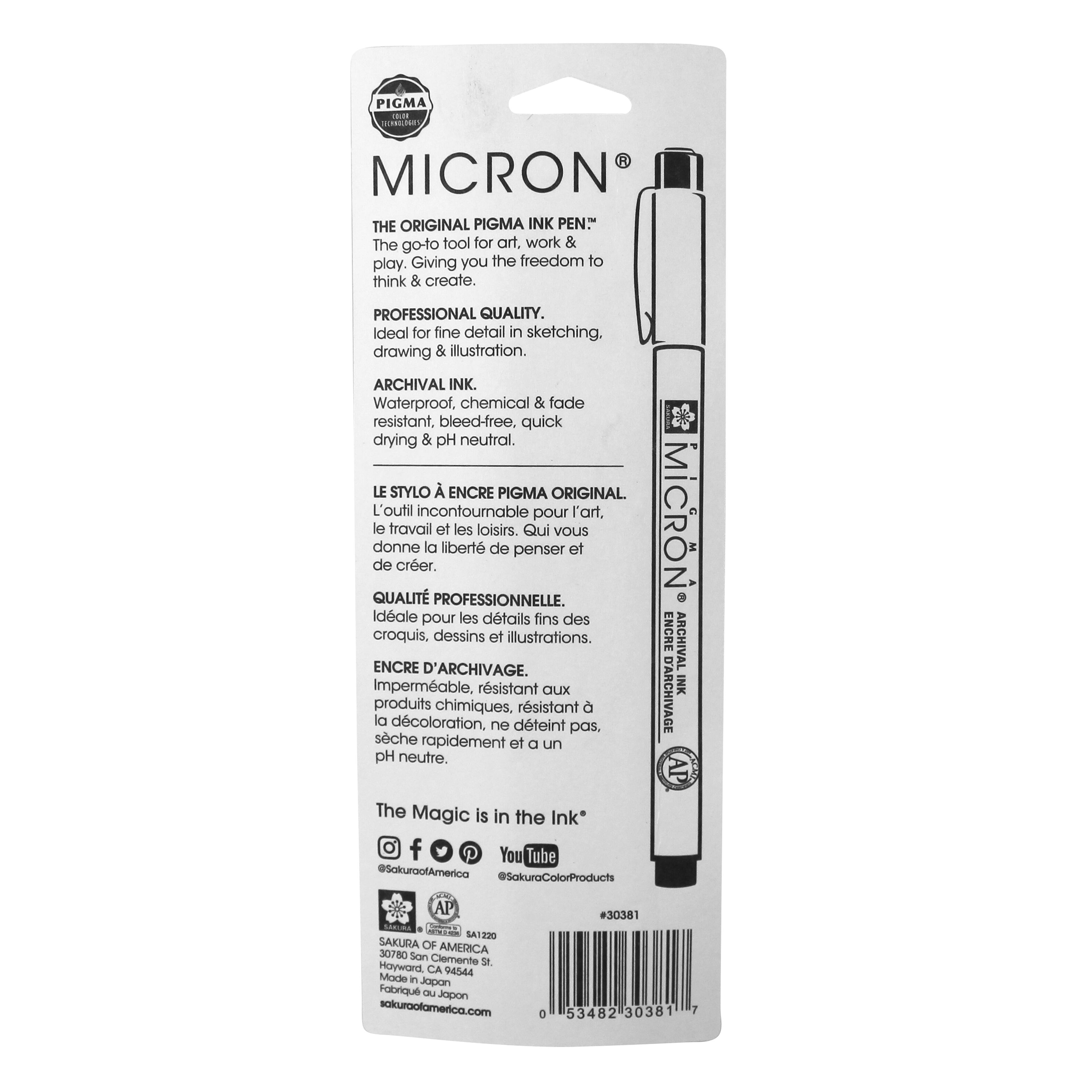 Pigma® Micron™ 03 Black Fine Line Pen