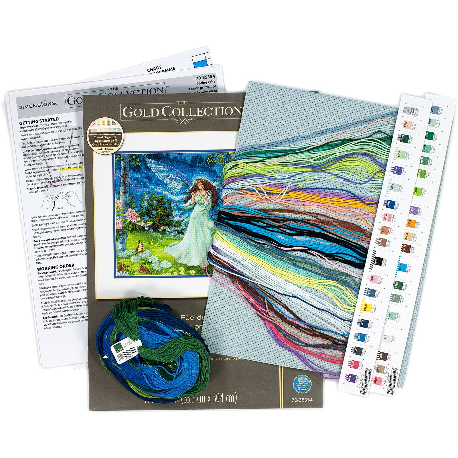 Dimensions® Gold Collection® Spring Fairy Counted Cross Stitch Kit