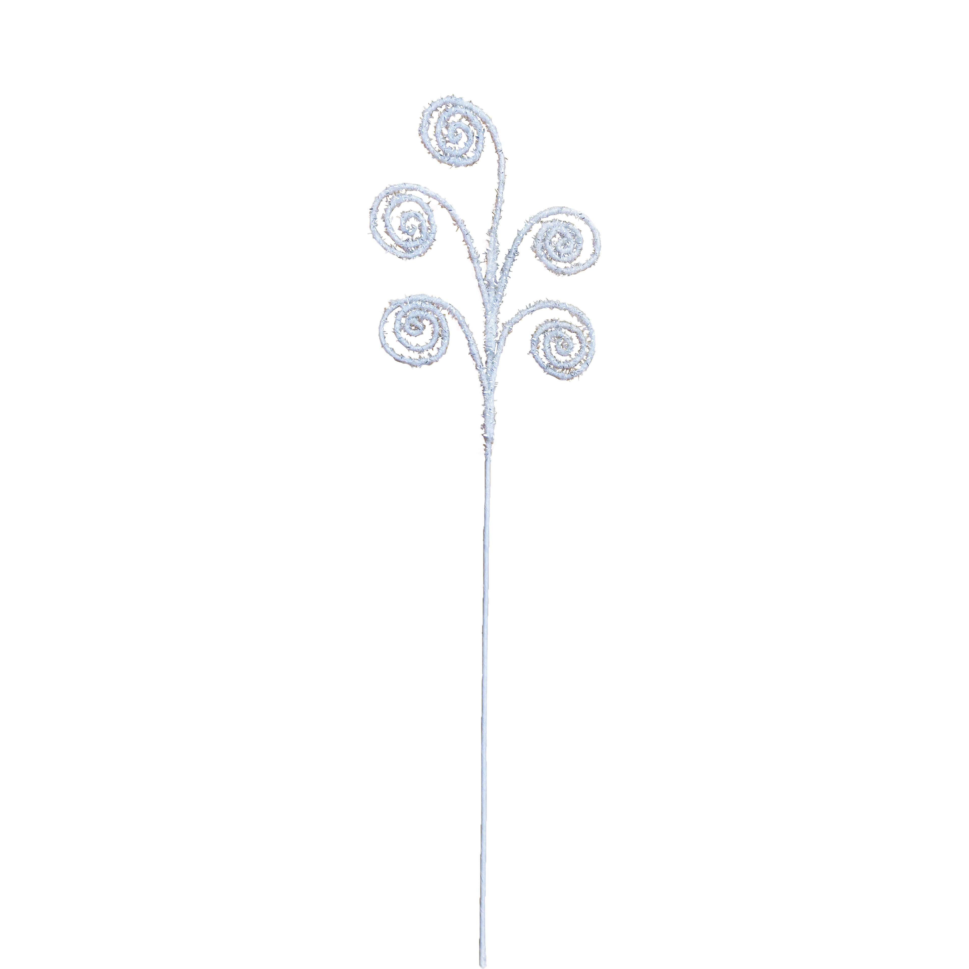 31&#x22; White Tinsel Swirly Stem by Ashland&#xAE;