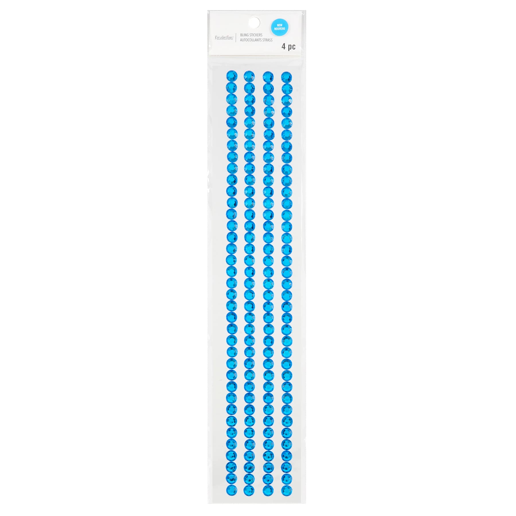 12 Packs: 4 ct. (48 total) Blue Bling Stickers by Recollections™