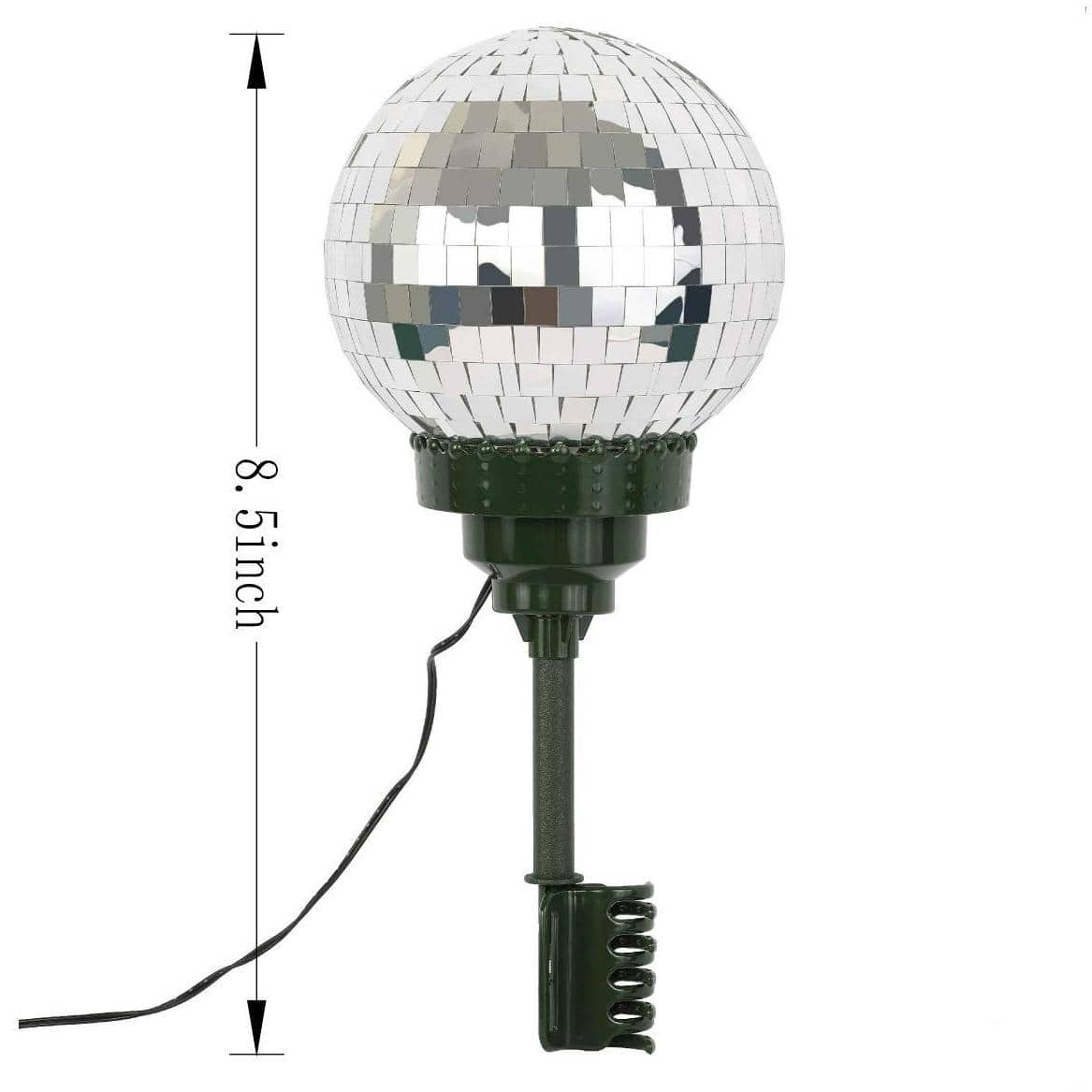 8&#x22; Rotating Disco Ball Lighted Tree Topper by Ashland&#xAE;