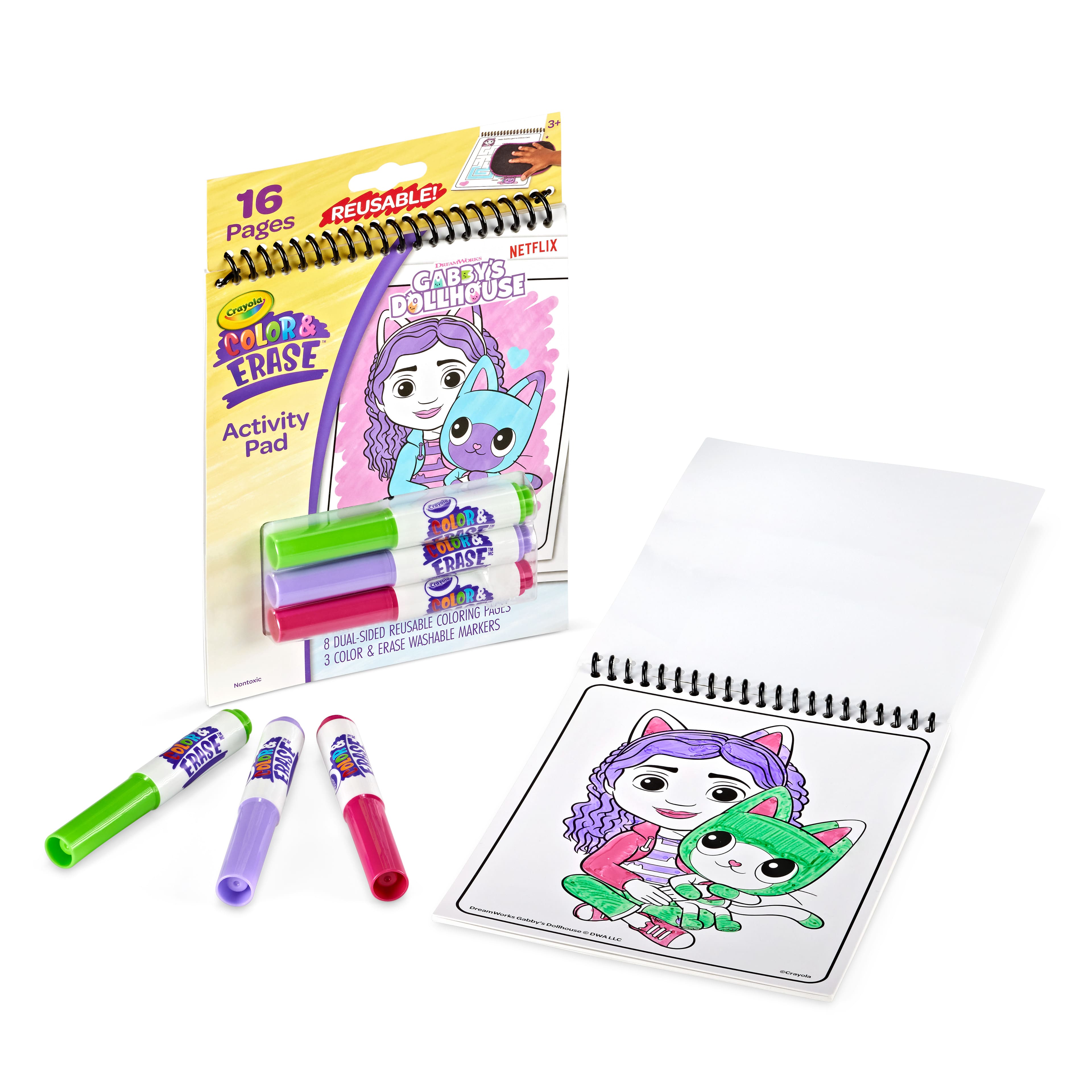 Crayola&#xAE; Color &#x26; Erase&#x2122; Gabby&#x27;s Dollhouse Activity Pad