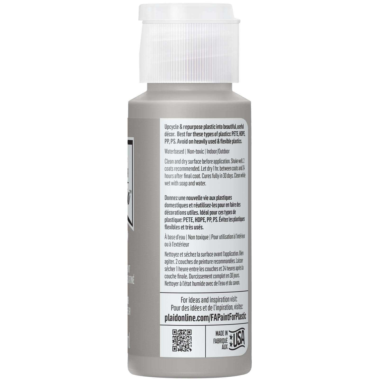 FolkArt &#xAE; Paint For Plastic&#x2122; Satin Acrylic Paint