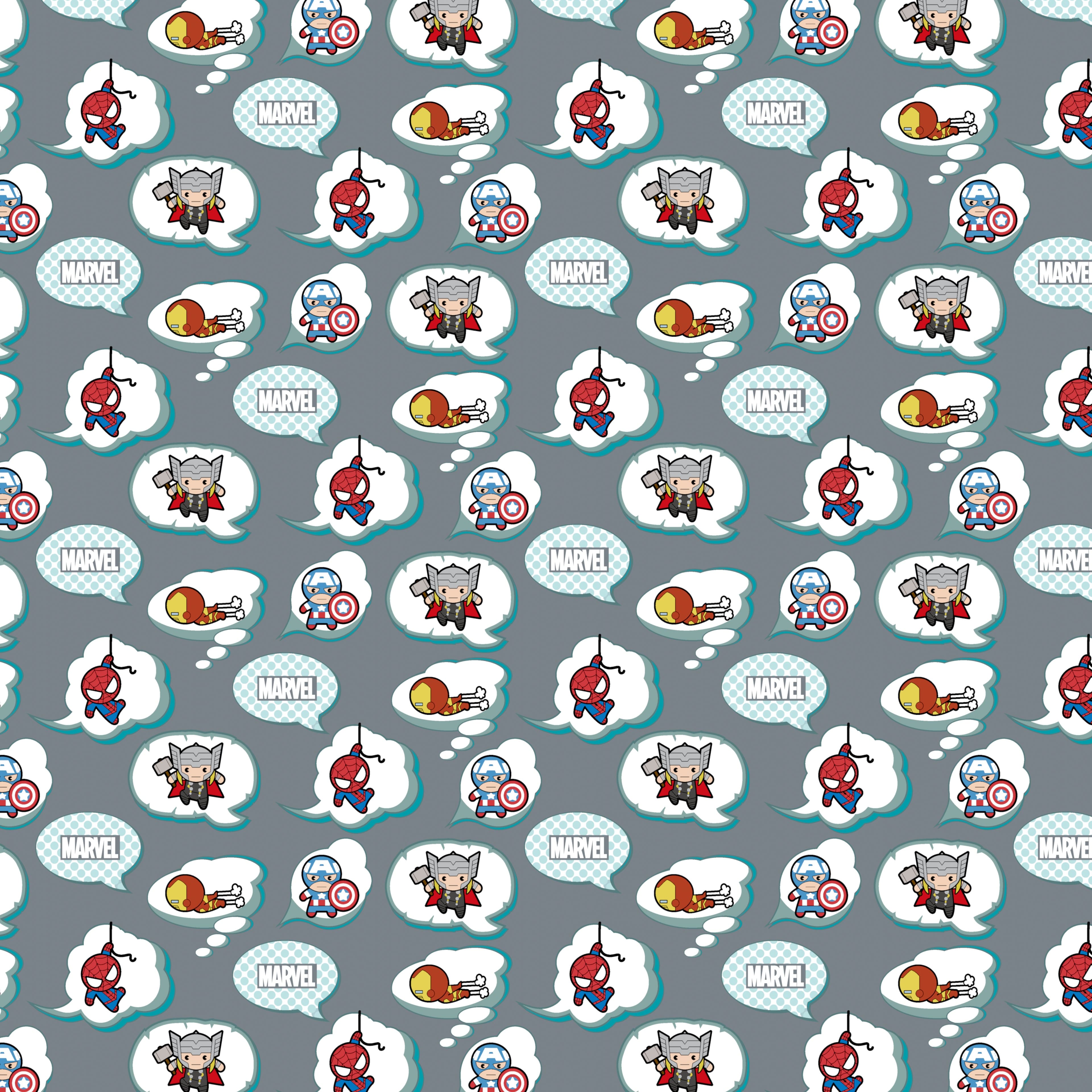 Marvel&#xAE; Characters Thought Cloud Cotton Fabric
