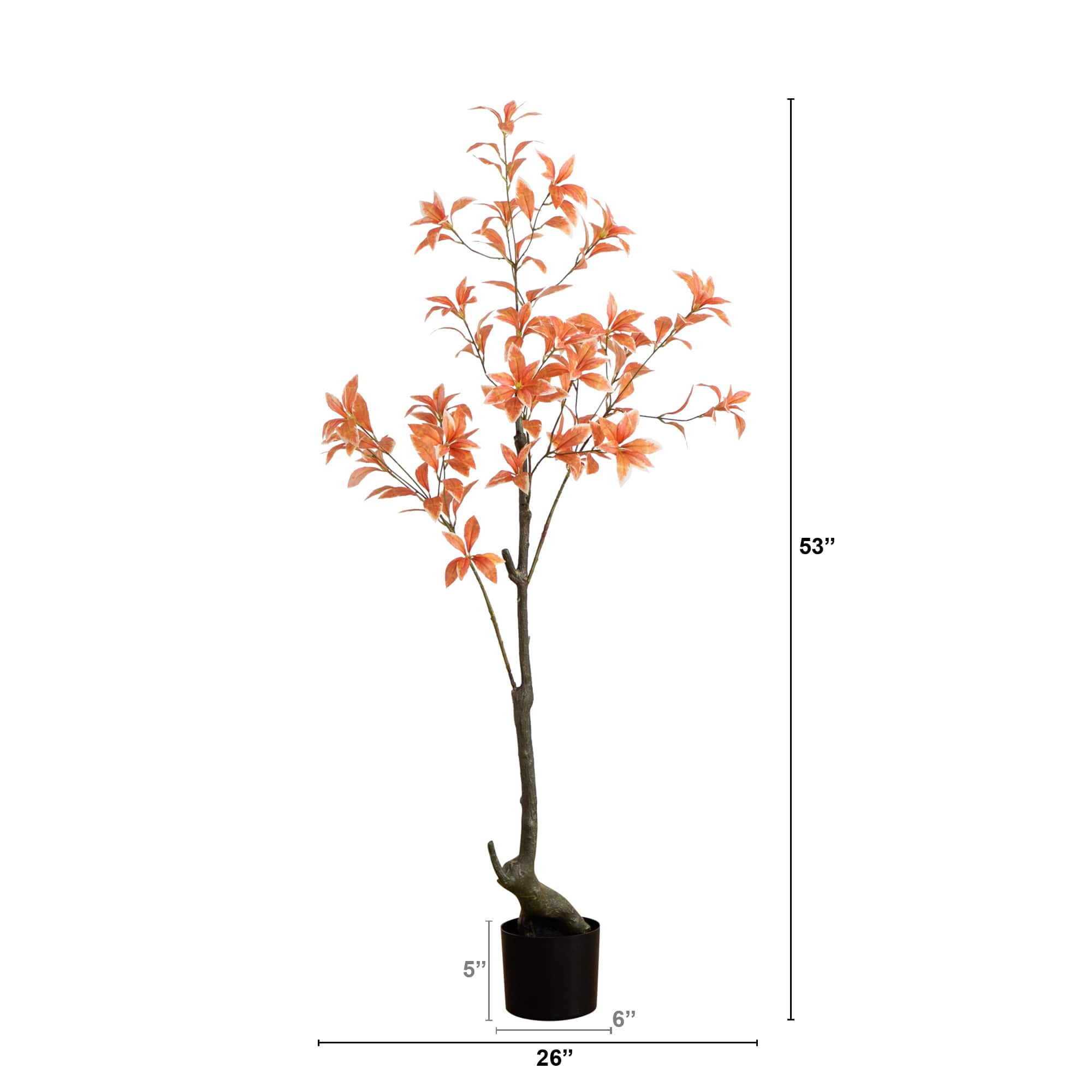 4.5ft. Autumn Pieris Artificial Fall Tree