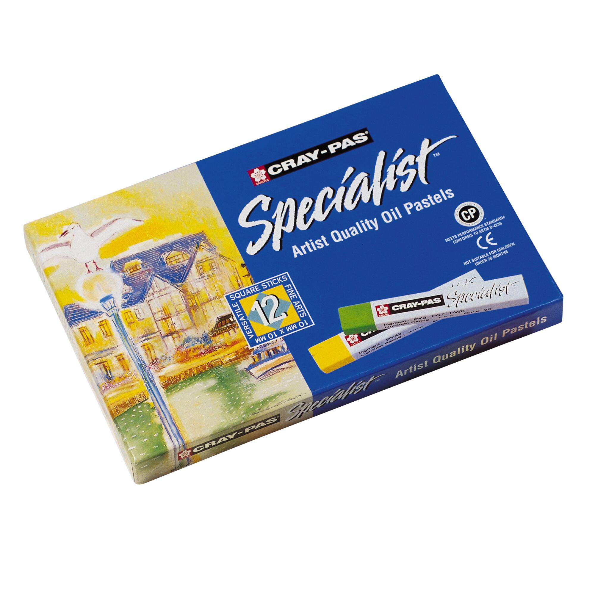 Sakura® Cray-Pas® Specialist™ 12 Colour Artist Quality Oil Pastels