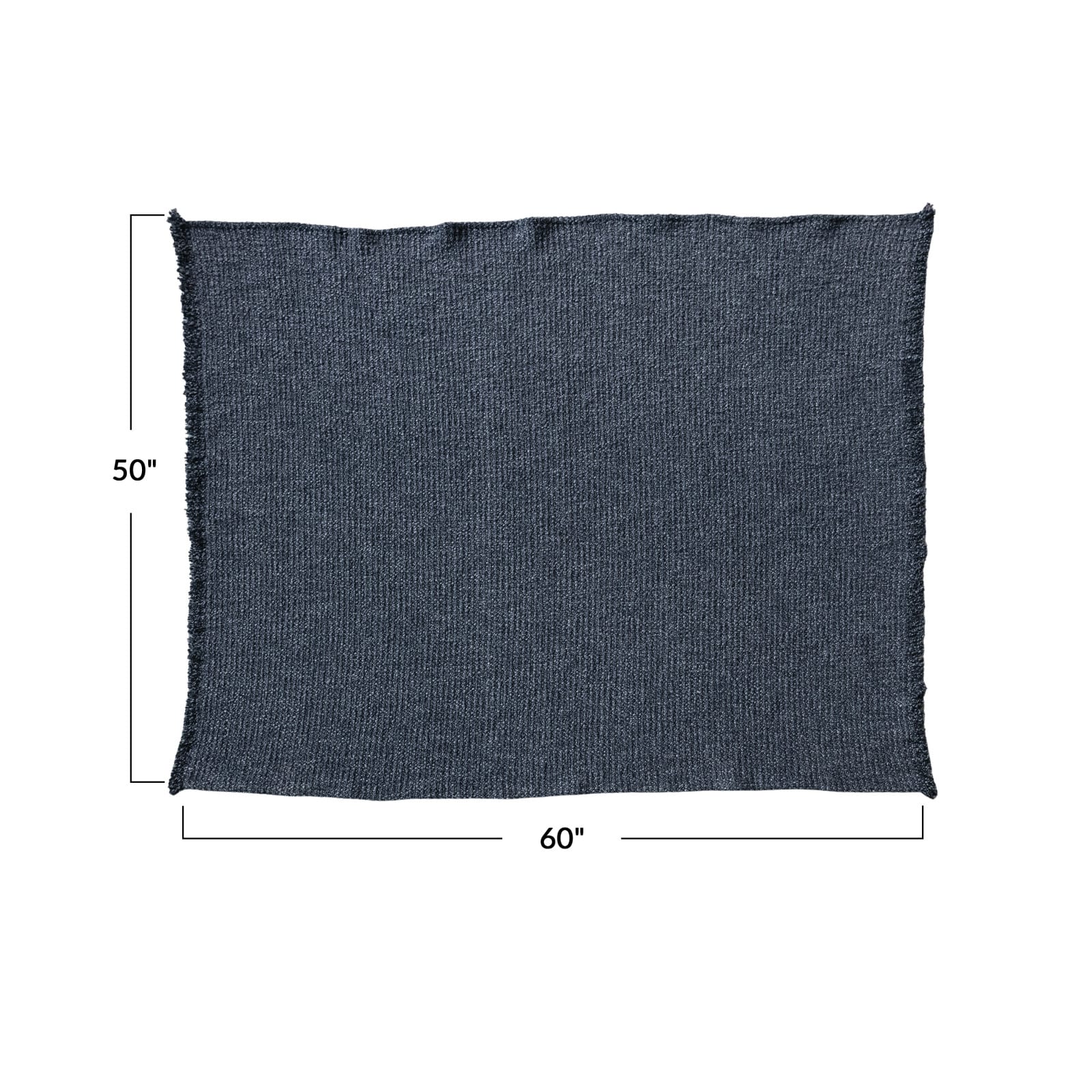 Hello Honey® Stonewashed Charcoal Bouclé Cotton Blend Throw